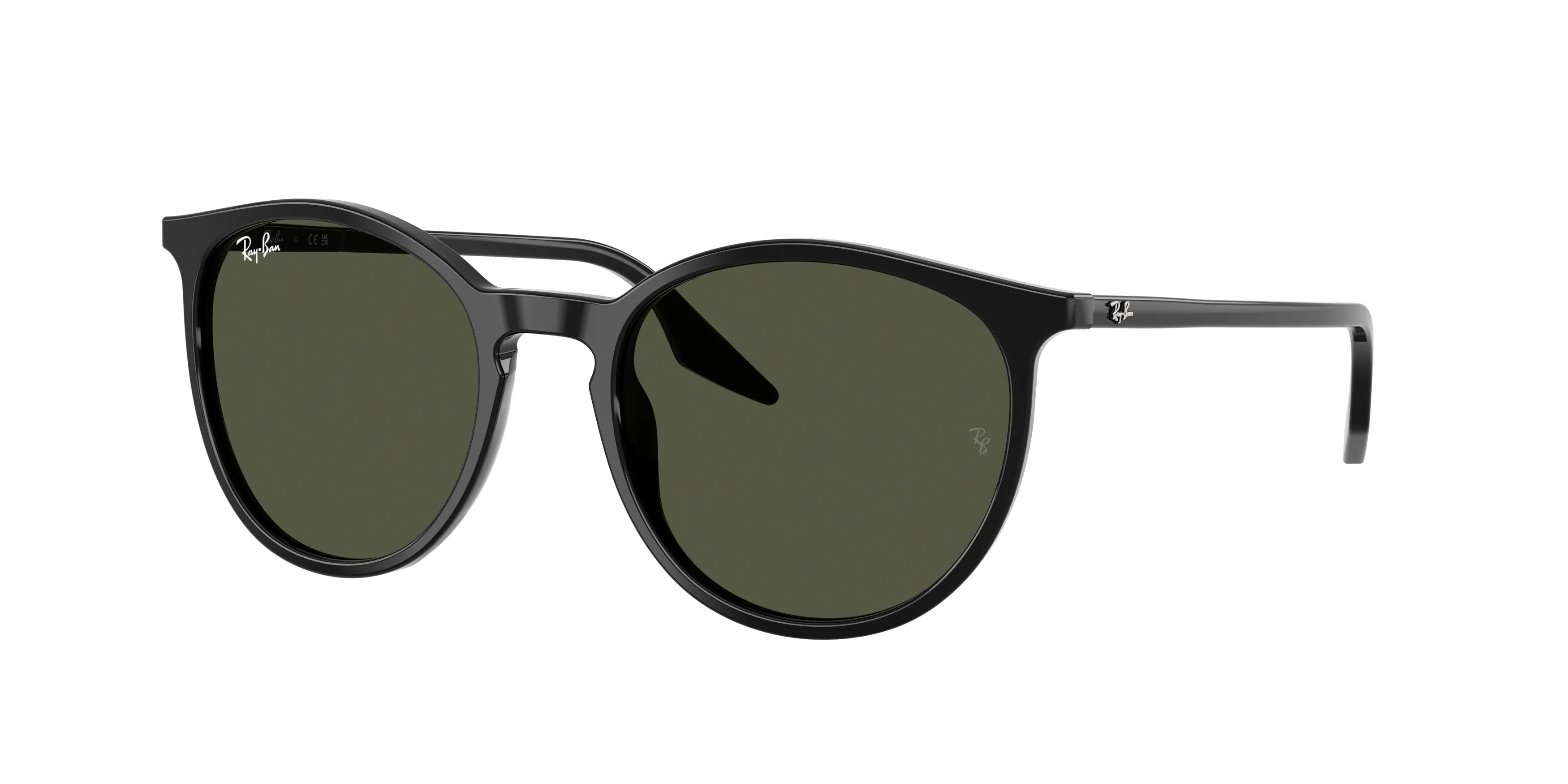Ray - Ban RB2204 901/31 Occhiali da sole Acetato Nero Verde Pantos Normale - immagine 1