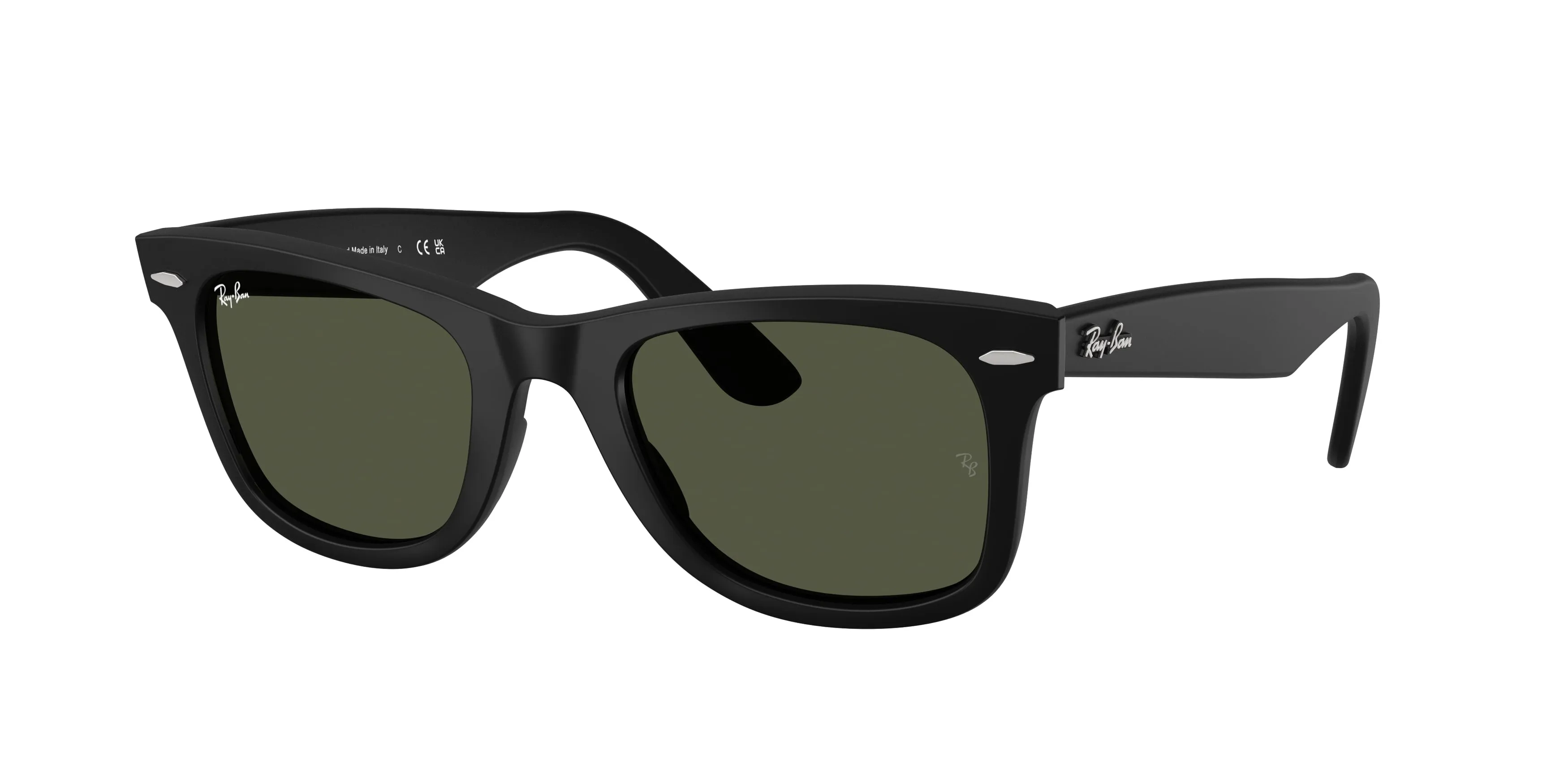 Ray - Ban RB2140 WAYFARER 901S31 Occhiali da sole Acetato Nero Verde Squadrata Normale - immagine 1