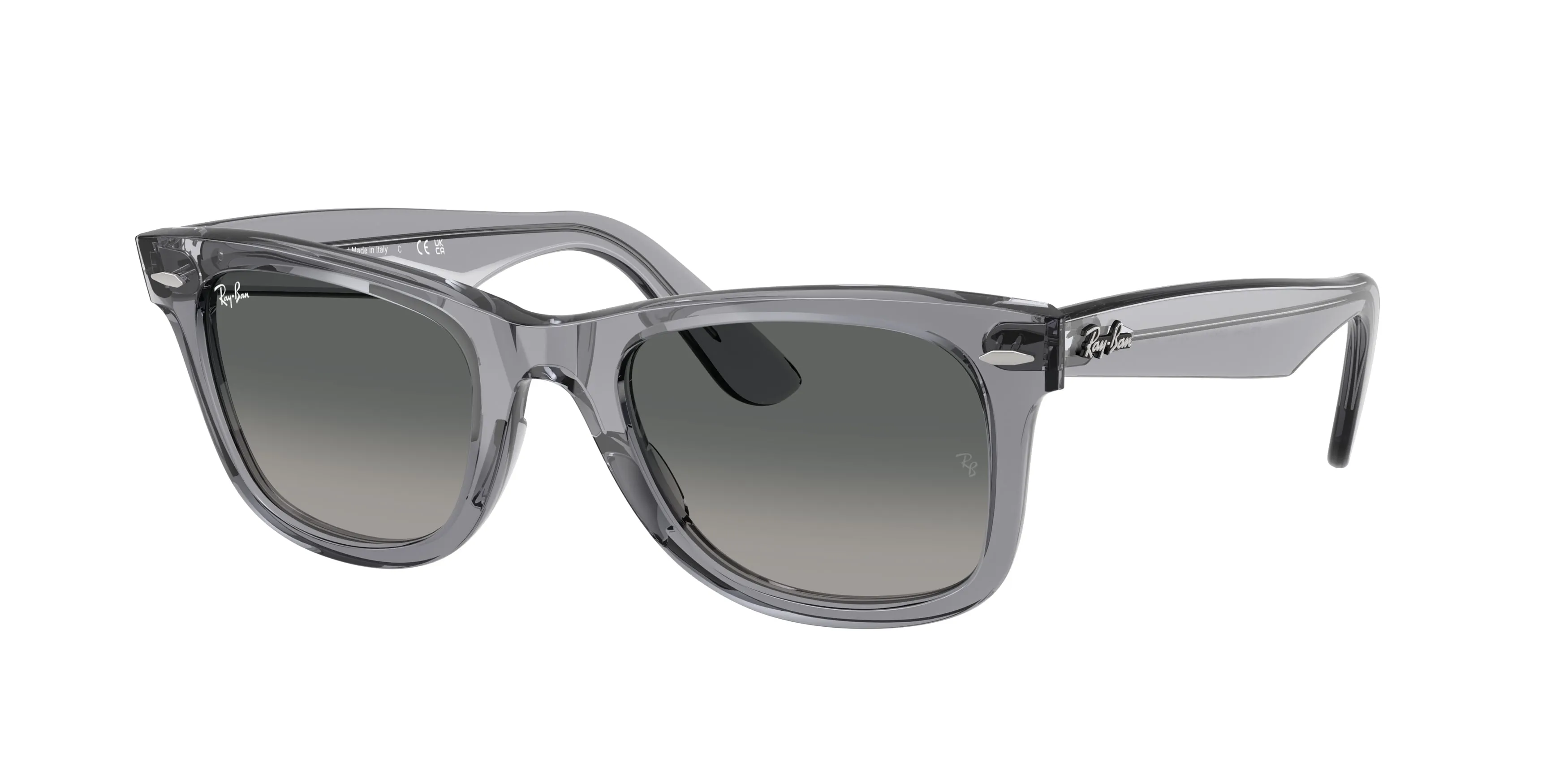 Ray - Ban RB2140 WAYFARER 684671 Occhiali da sole Acetato Grigio Grigio Squadrata Normale Sfumato - immagine 1
