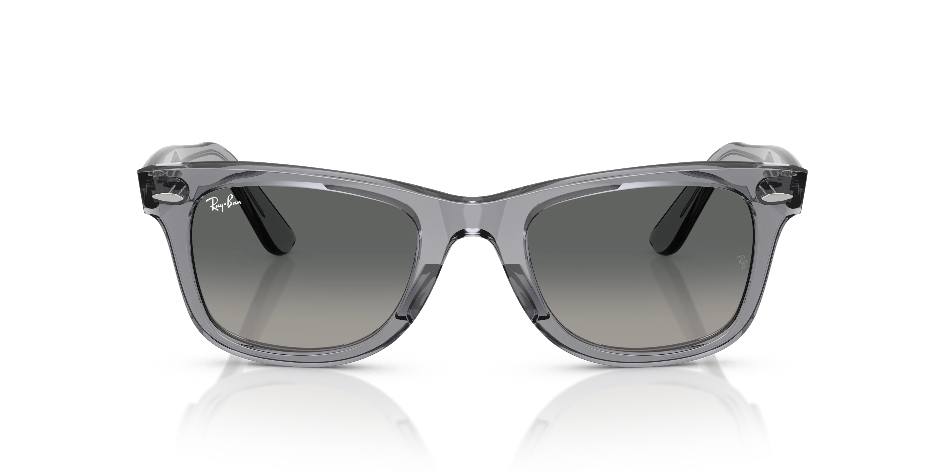 Ray - Ban RB2140 WAYFARER 684671 Occhiali da sole Acetato Grigio Grigio Squadrata Normale Sfumato - immagine 3