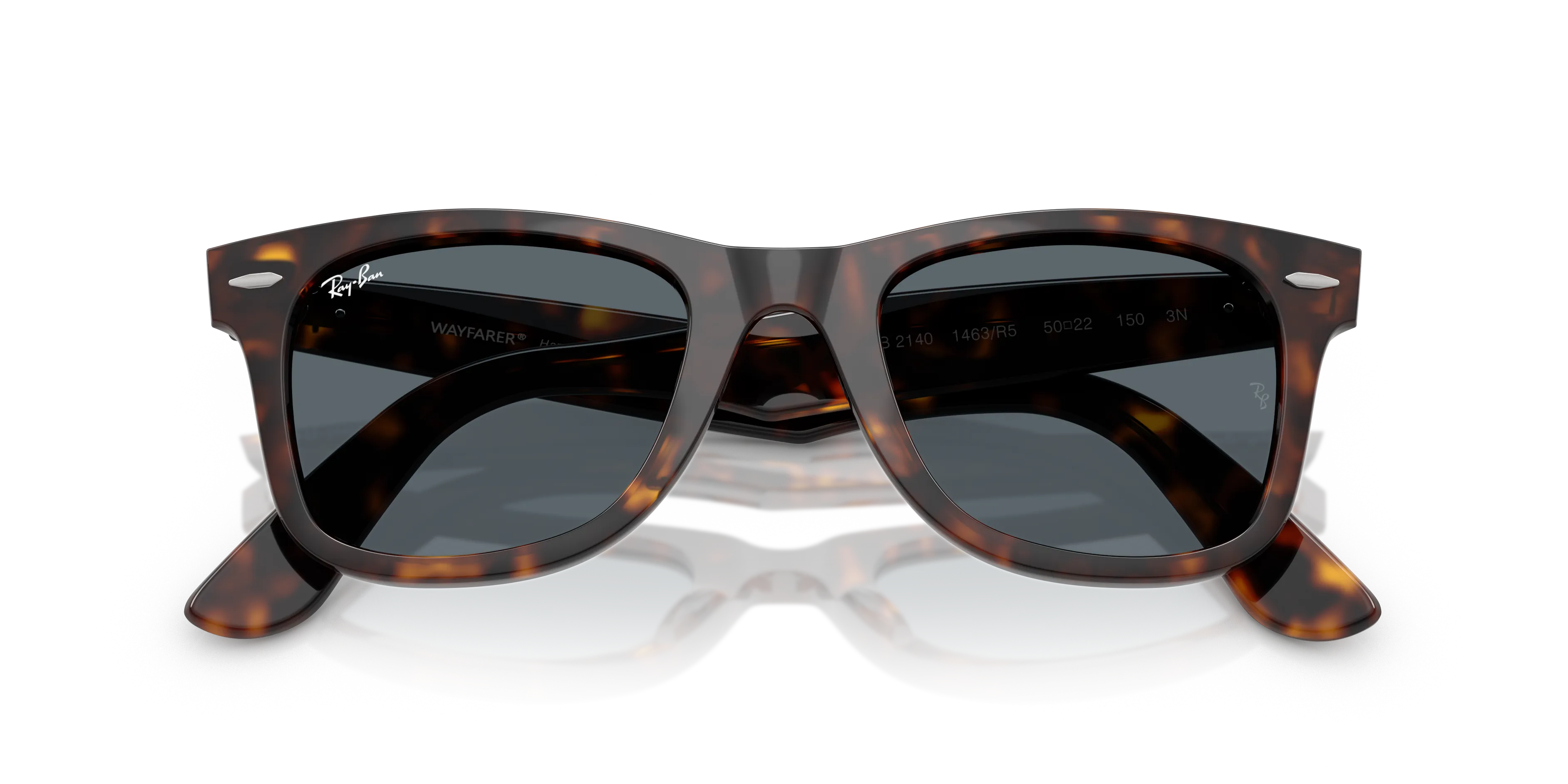 Ray - Ban RB2140 WAYFARER 1463R5 Occhiali da sole Acetato Tartaruga Blu Squadrata Normale - immagine 2