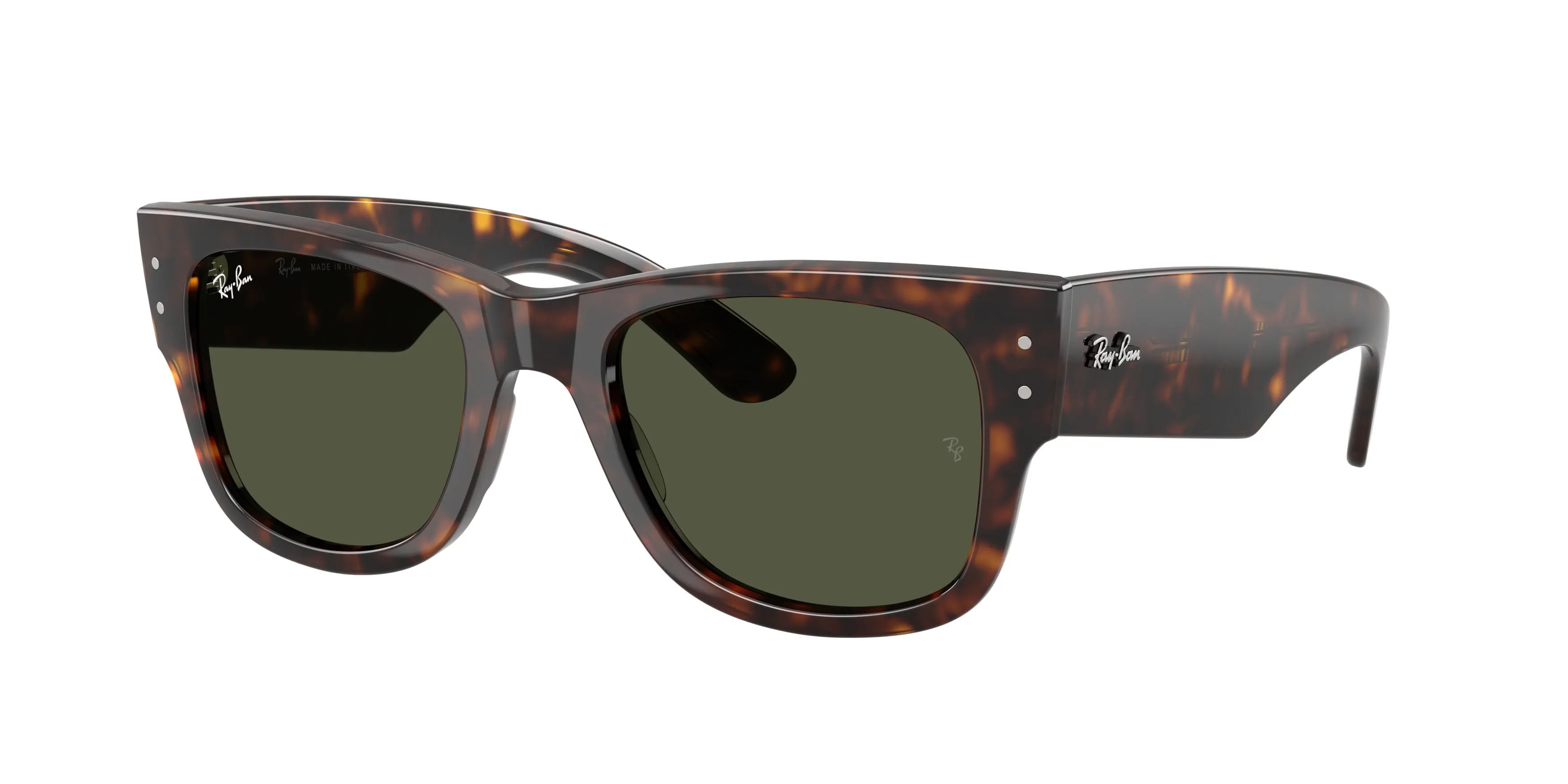 Ray - Ban RB0840S MEGA WAYFARER 902/31 Occhiali da sole Acetato Tartaruga Verde Squadrata Normale - immagine 1