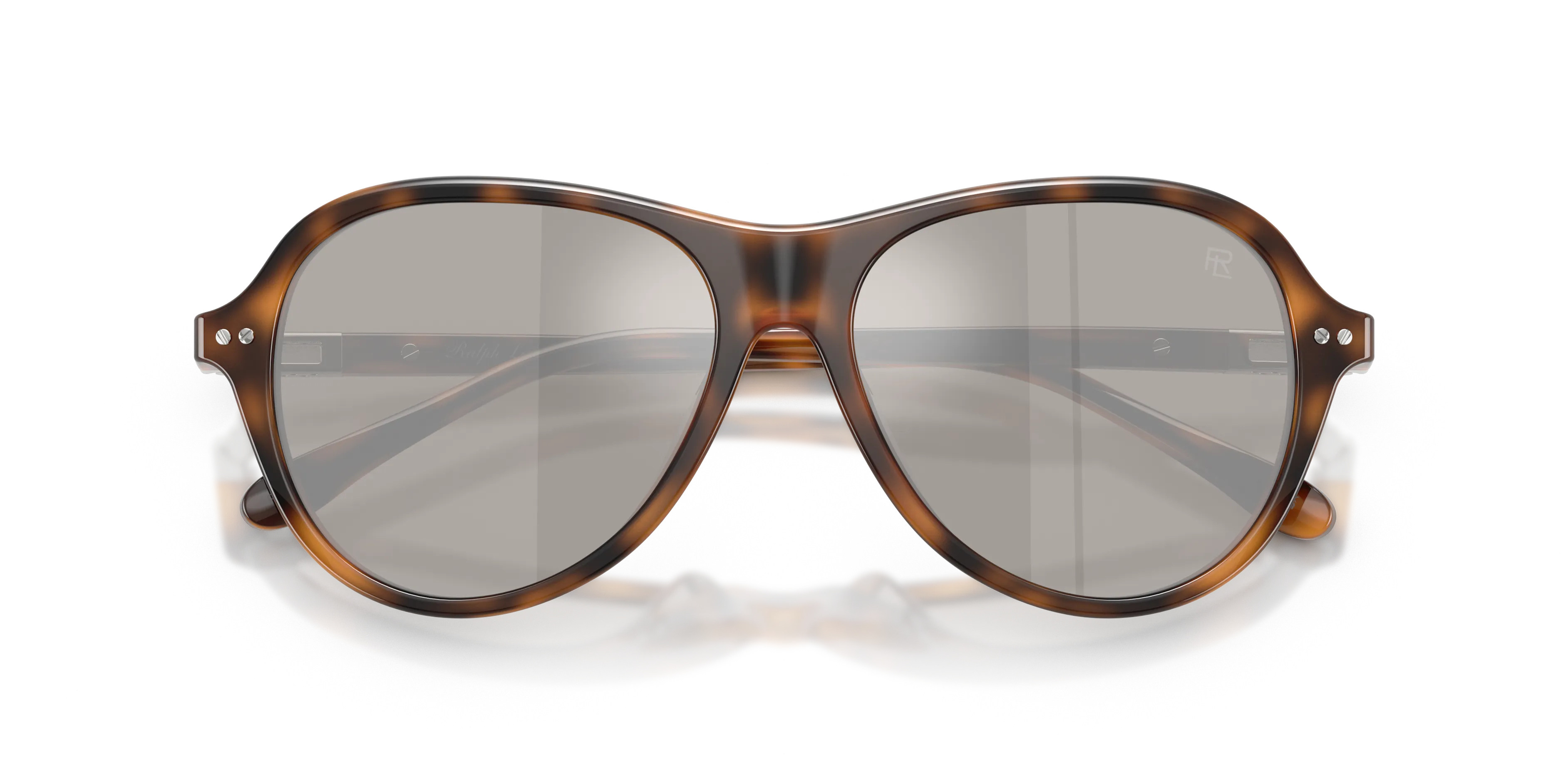 Ralph Lauren RL8247U 60896G Occhiali da sole Acetato Tartaruga Grigio Pilot Specchiate - immagine 2