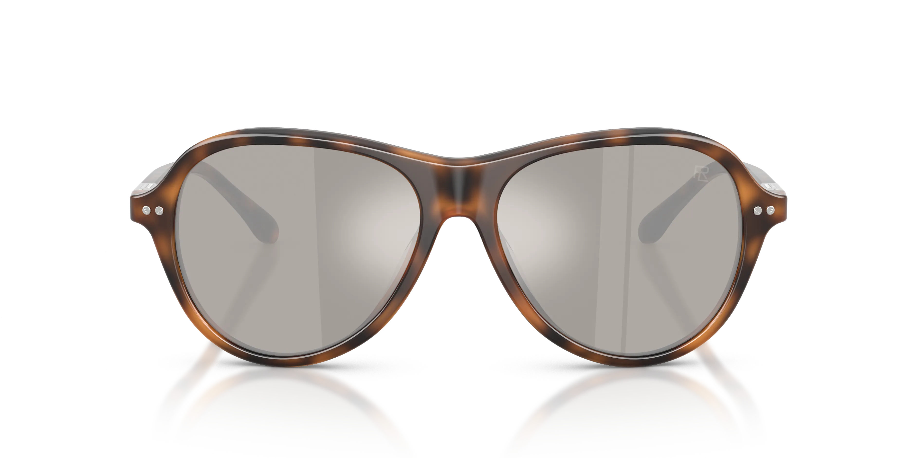 Ralph Lauren RL8247U 60896G Occhiali da sole Acetato Tartaruga Grigio Pilot Specchiate - immagine 3