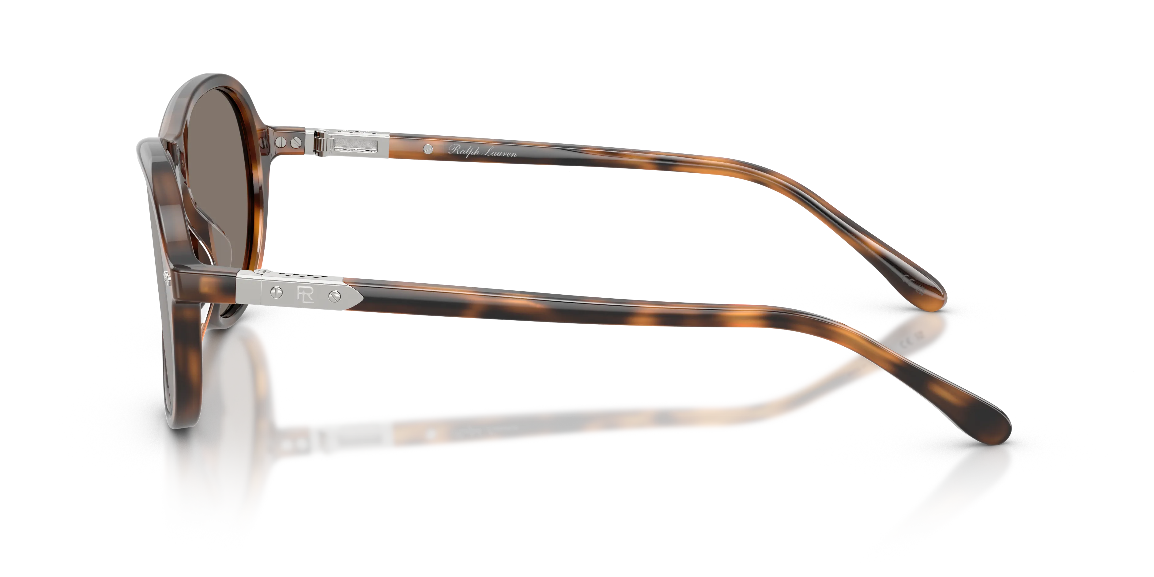 Ralph Lauren RL8247U 60896G Occhiali da sole Acetato Tartaruga Grigio Pilot Specchiate - immagine 4