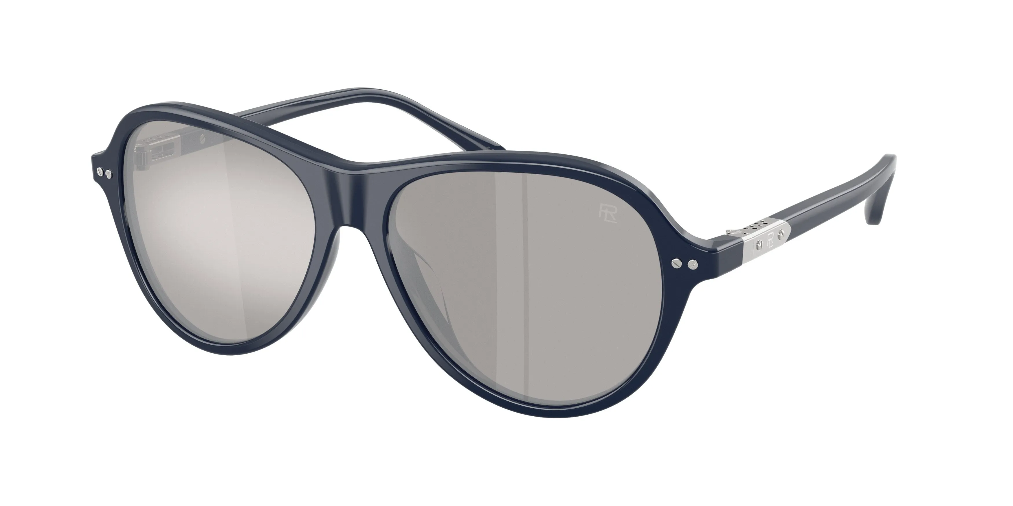 Ralph Lauren RL8247U 55866G Occhiali da sole Acetato Blu Grigio Pilot Specchiate - immagine 1