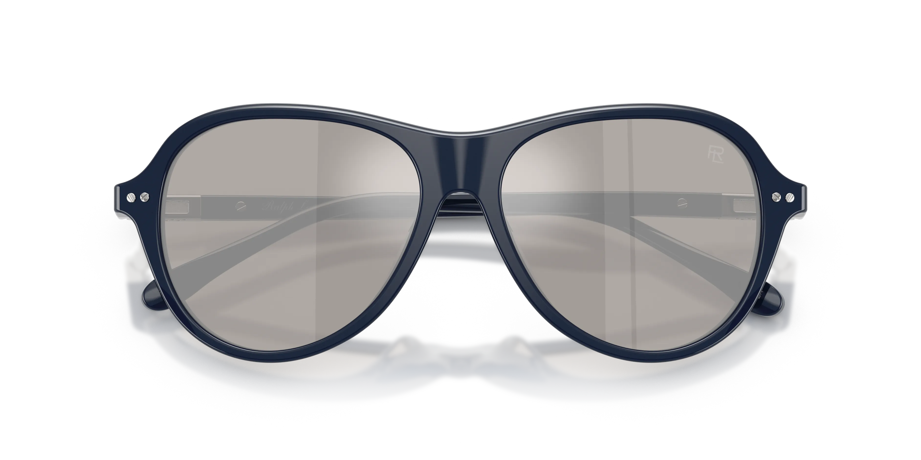 Ralph Lauren RL8247U 55866G Occhiali da sole Acetato Blu Grigio Pilot Specchiate - immagine 2
