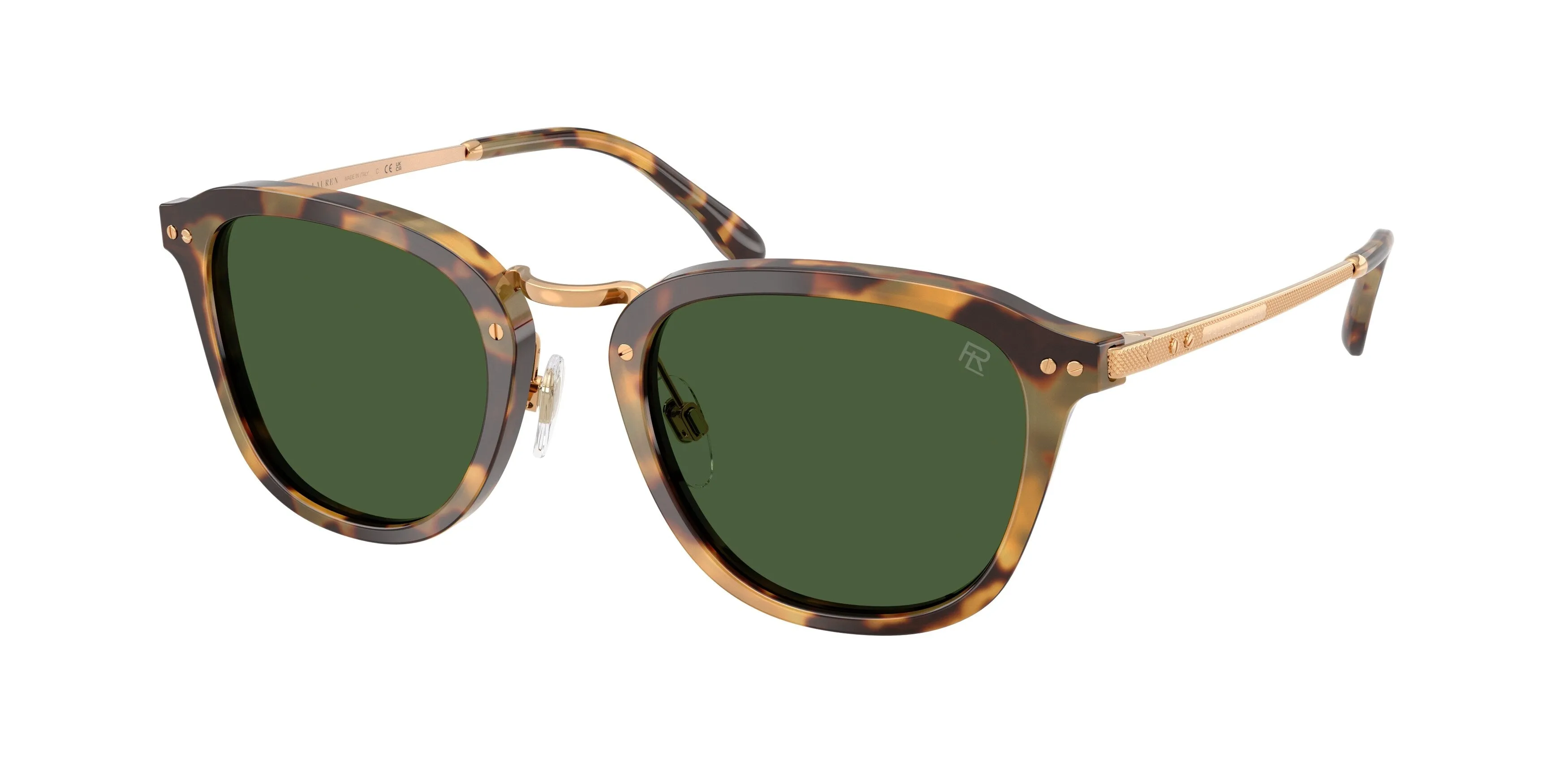 Ralph Lauren RL8246 633971 Occhiali da sole Acetato Marrone Verde Pantos Normale - immagine 1