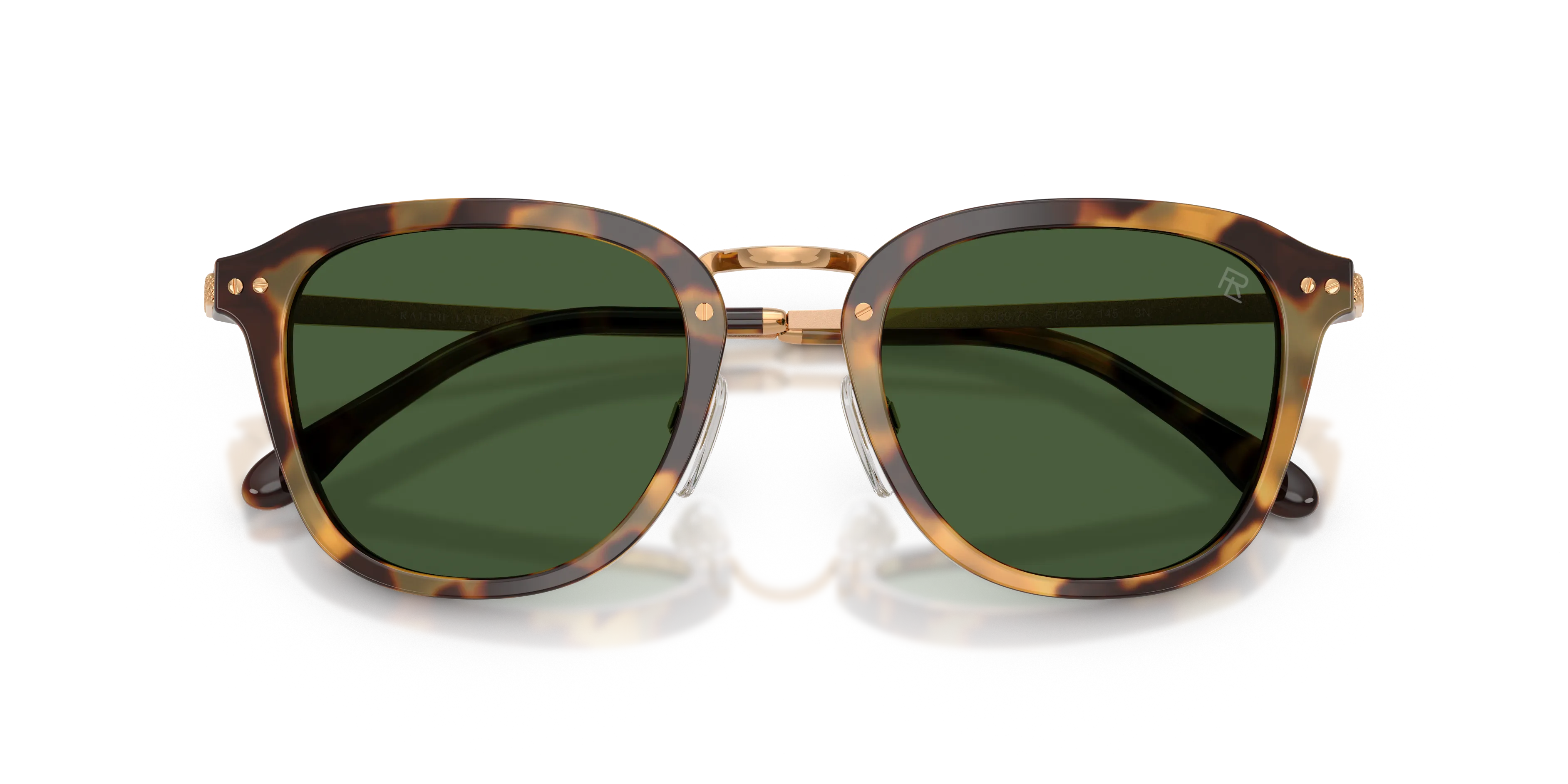 Ralph Lauren RL8246 633971 Occhiali da sole Acetato Marrone Verde Pantos Normale - immagine 2