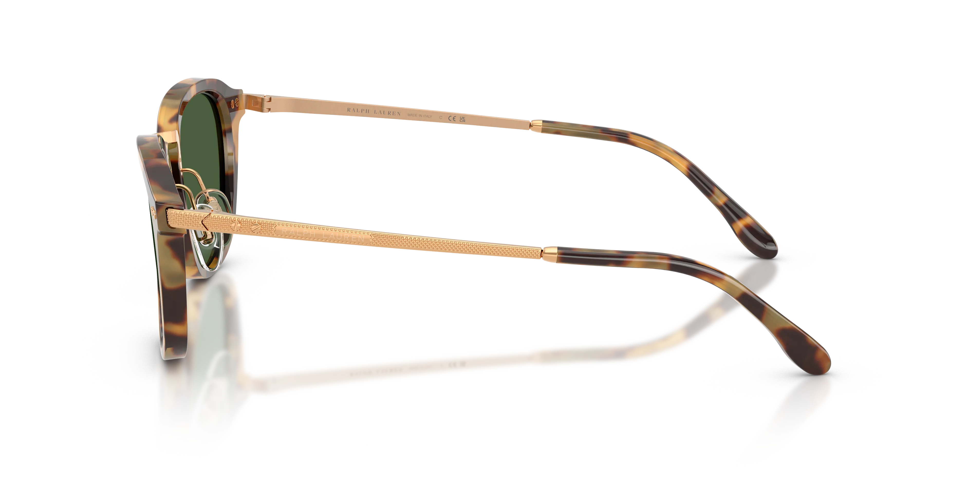 Ralph Lauren RL8246 633971 Occhiali da sole Acetato Marrone Verde Pantos Normale - immagine 4