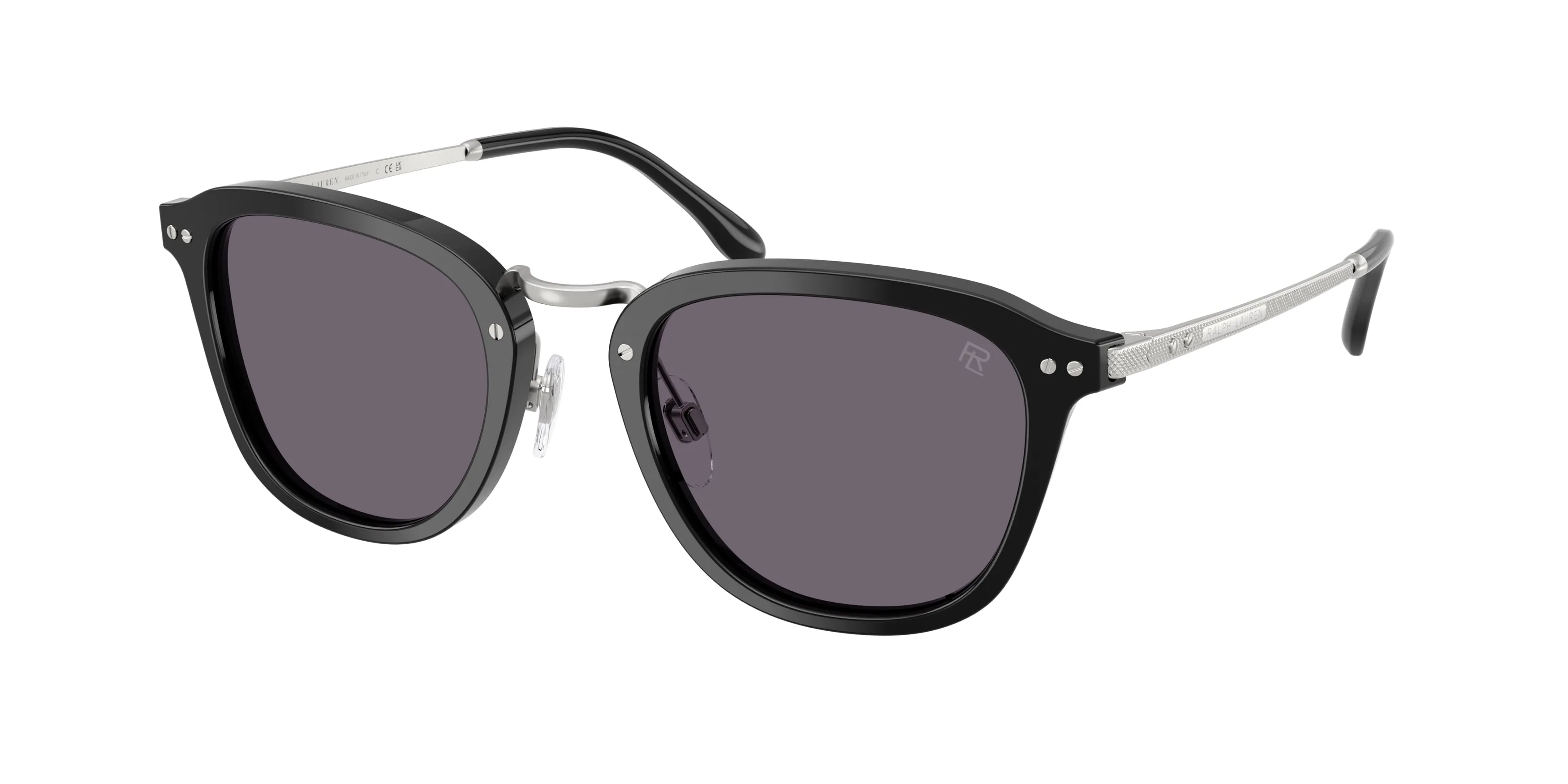 Ralph Lauren RL8246 50011A Occhiali da sole Acetato Nero Viola Pantos Normale - immagine 1