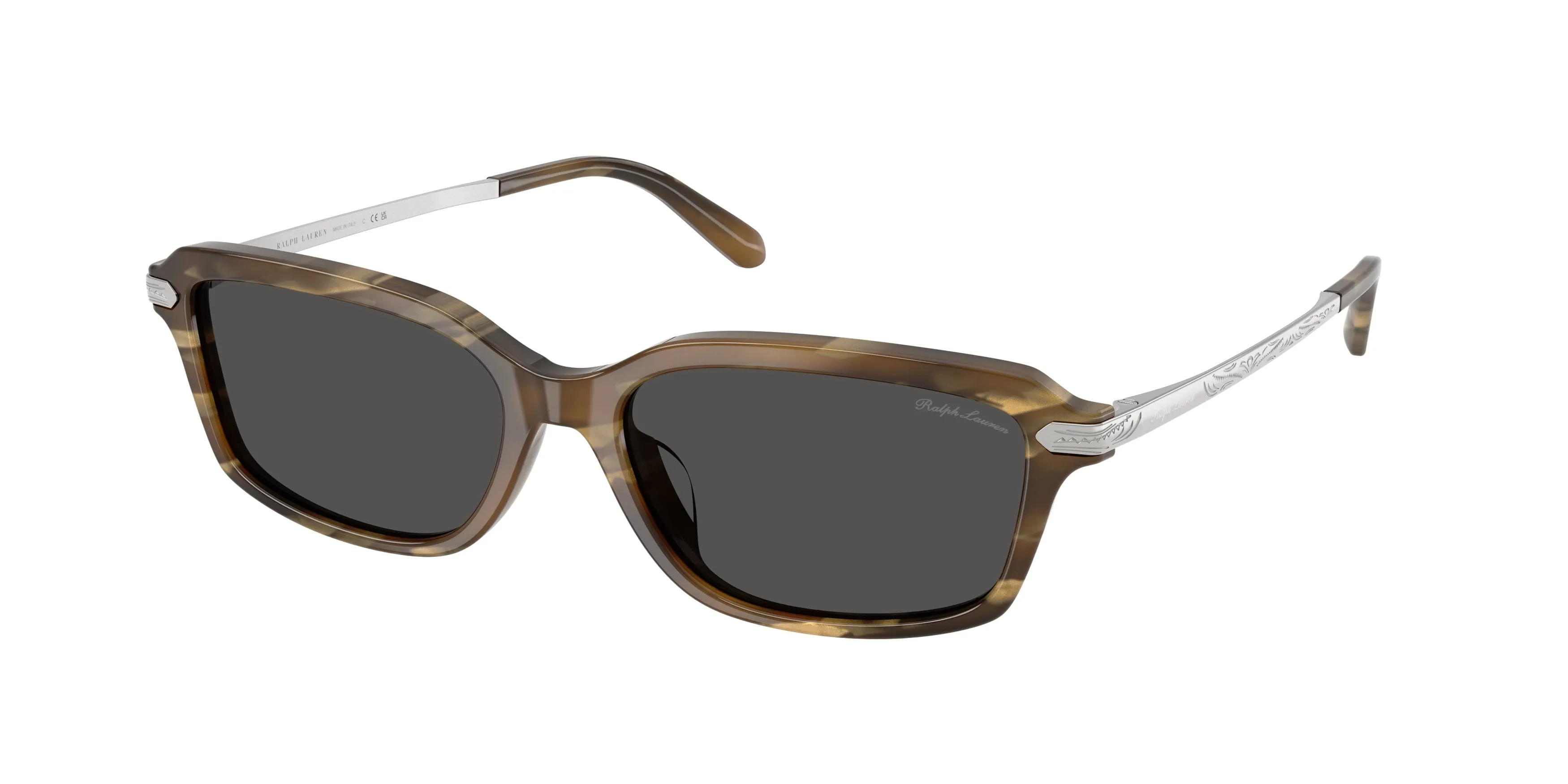 Ralph Lauren RL8245U 637887 Occhiali da sole Acetato Marrone Grigio Squadrata Normale - immagine 1