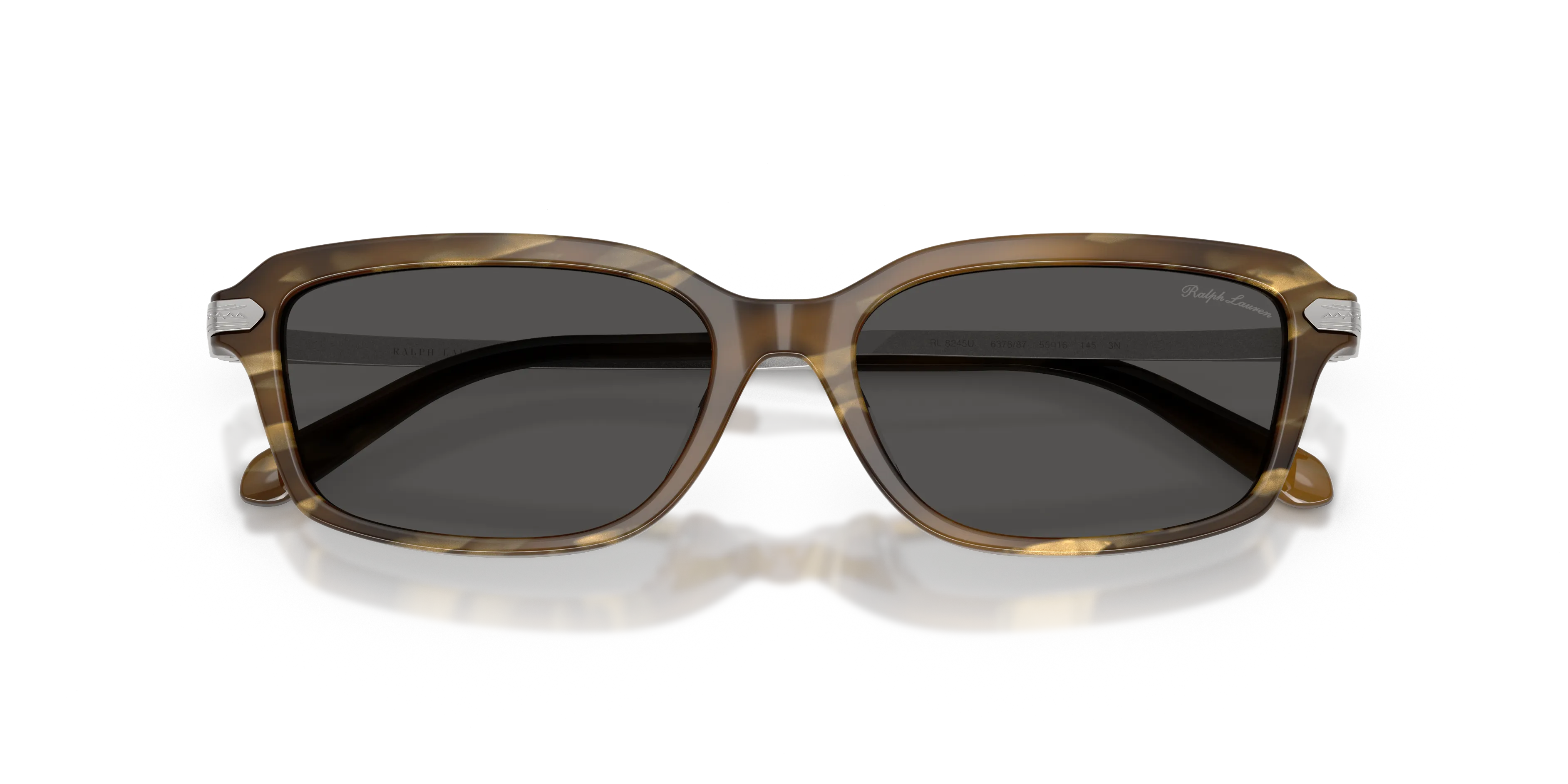 Ralph Lauren RL8245U 637887 Occhiali da sole Acetato Marrone Grigio Squadrata Normale - immagine 2