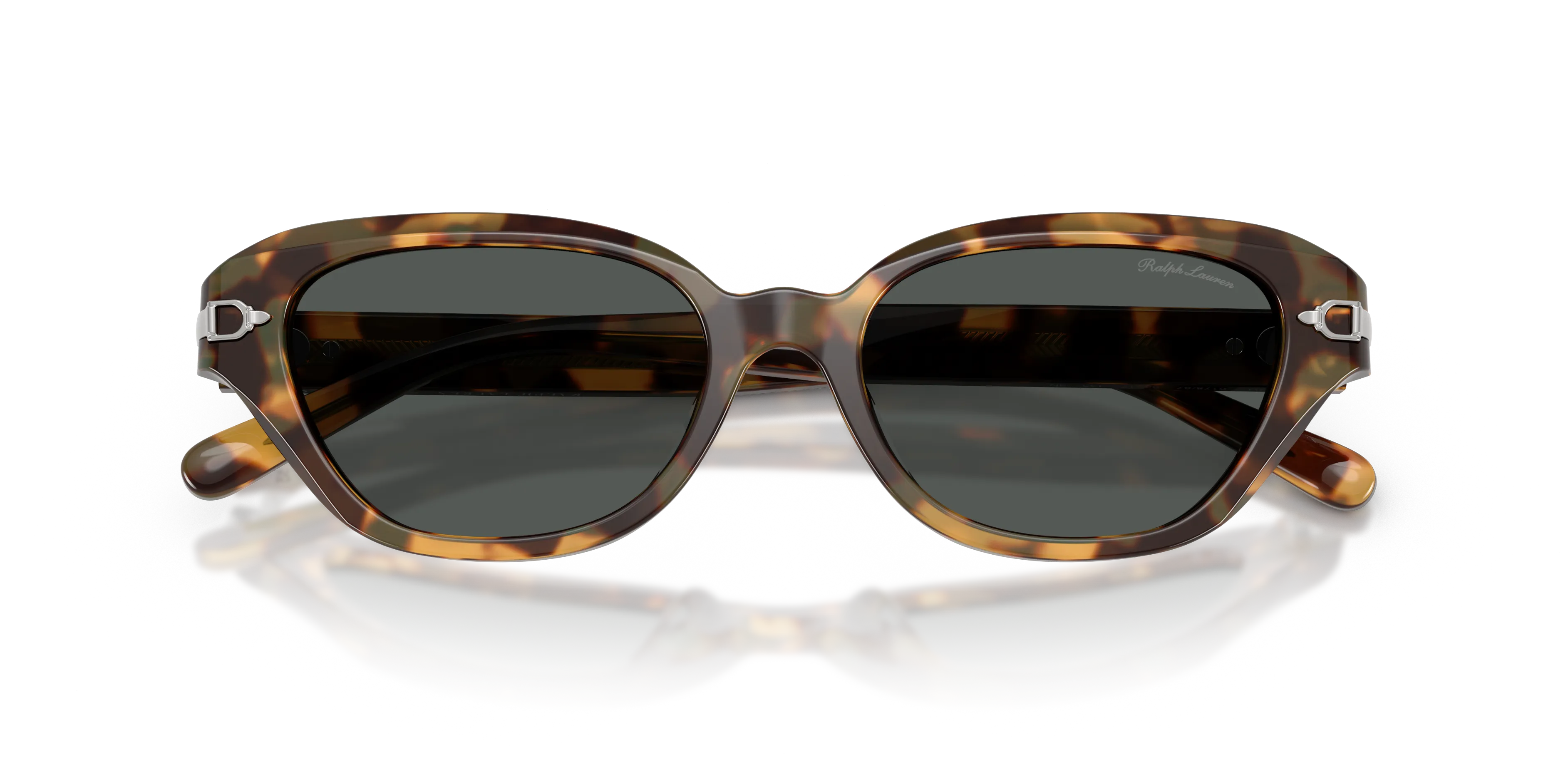 Ralph Lauren RL8244U 617887 Occhiali da sole Acetato Marrone Grigio Cat Eye Normale - immagine 2