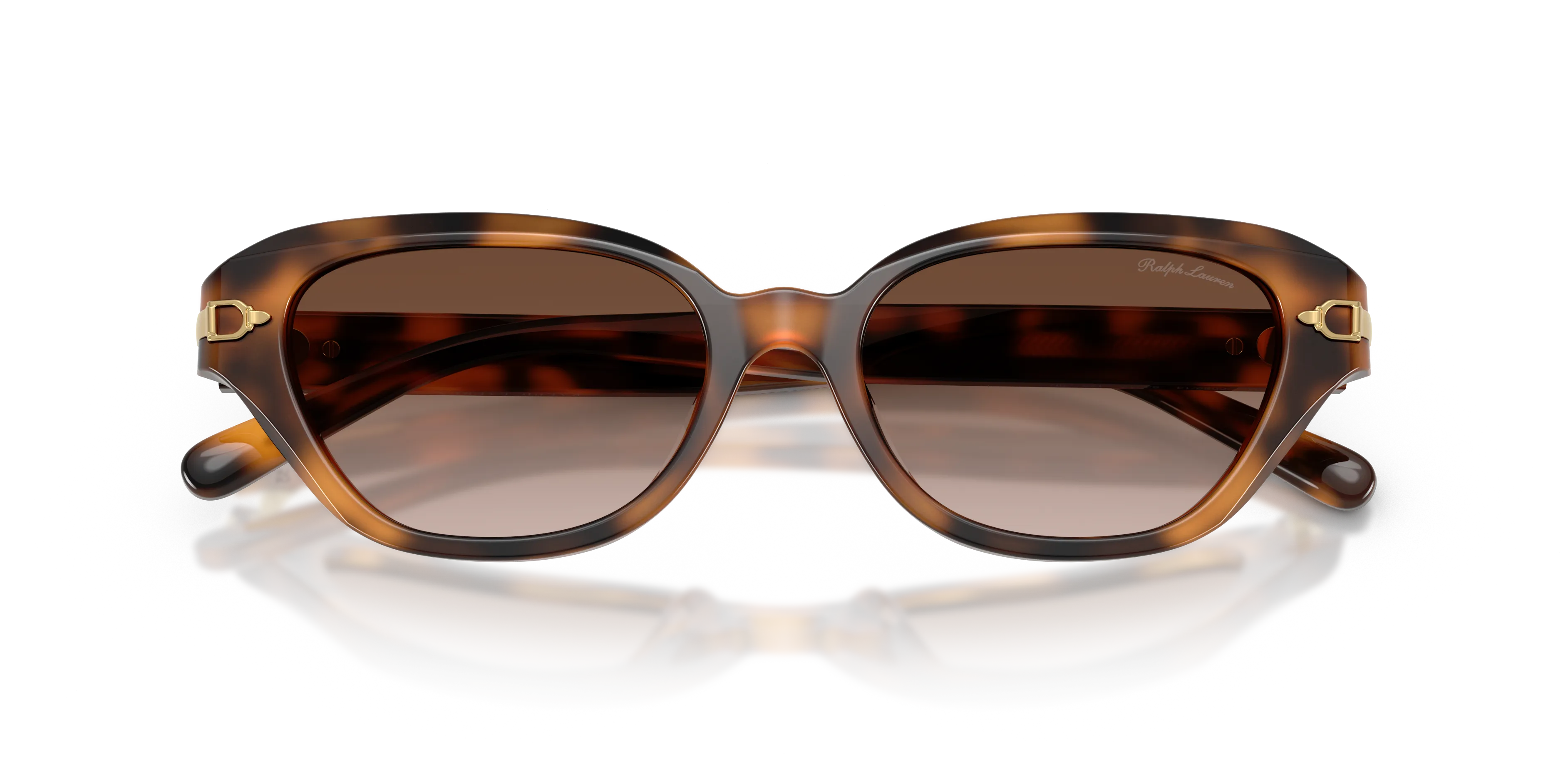 Ralph Lauren RL8244U 608913 Occhiali da sole Acetato Tartaruga Marrone Cat Eye Normale Sfumato - immagine 2