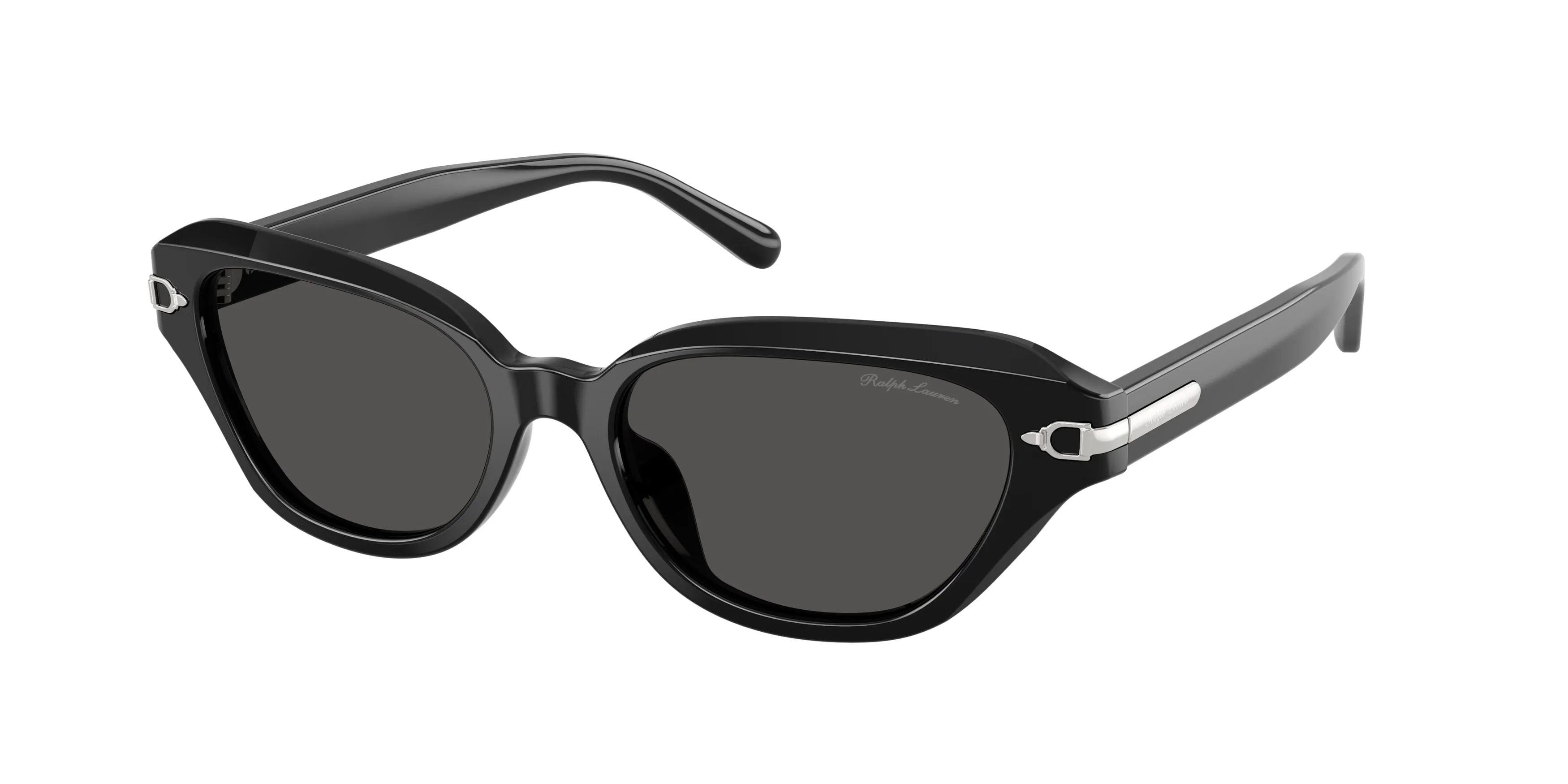Ralph Lauren RL8244U 500187 Occhiali da sole Acetato Nero Grigio Cat Eye Normale - immagine 1