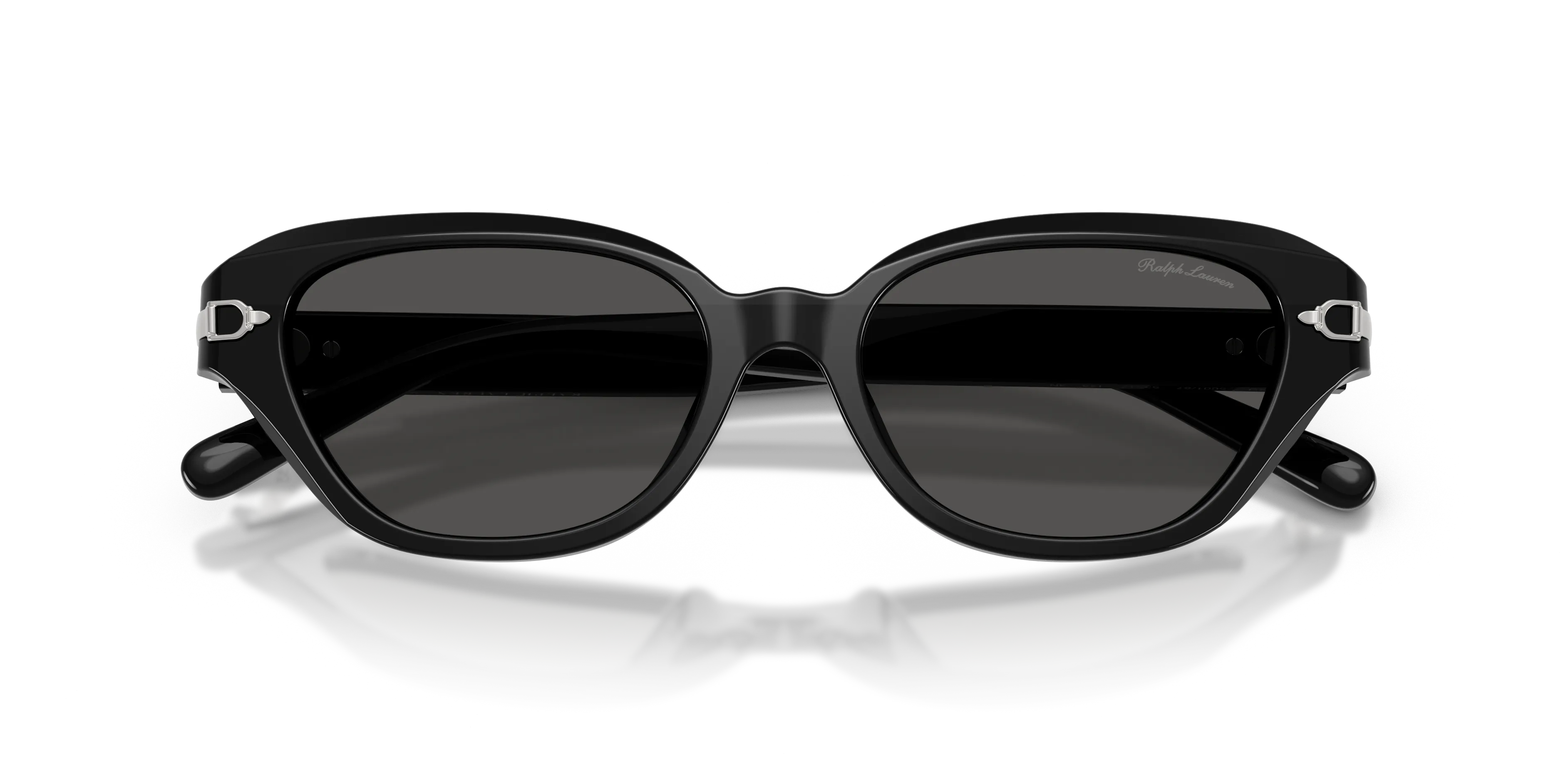 Ralph Lauren RL8244U 500187 Occhiali da sole Acetato Nero Grigio Cat Eye Normale - immagine 2