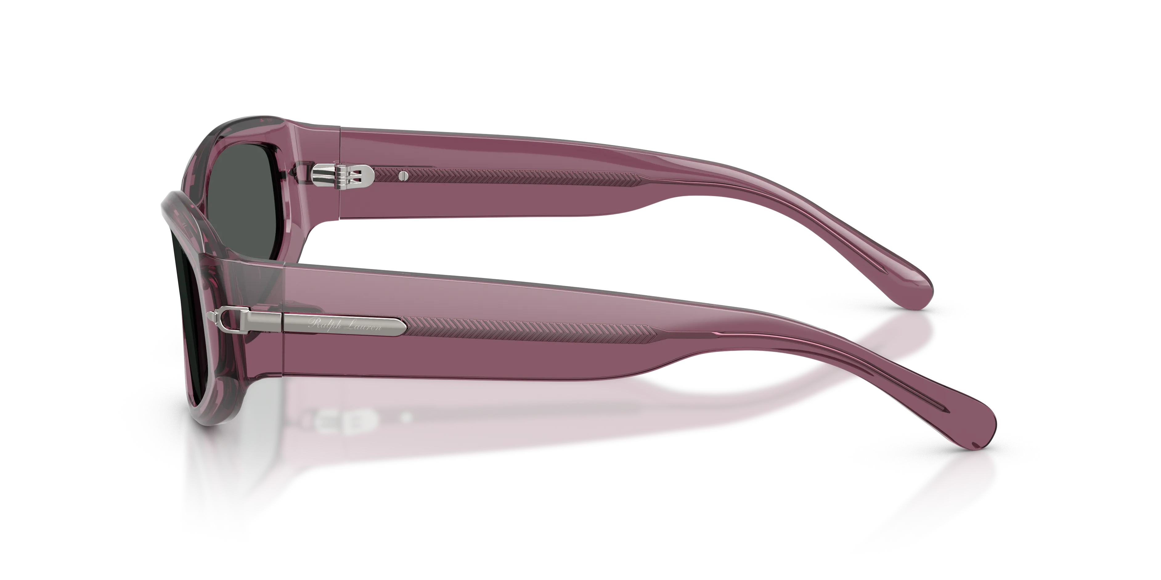 Ralph Lauren RL8243U 638987 Occhiali da sole Acetato Viola Grigio Geometrica Normale - immagine 4