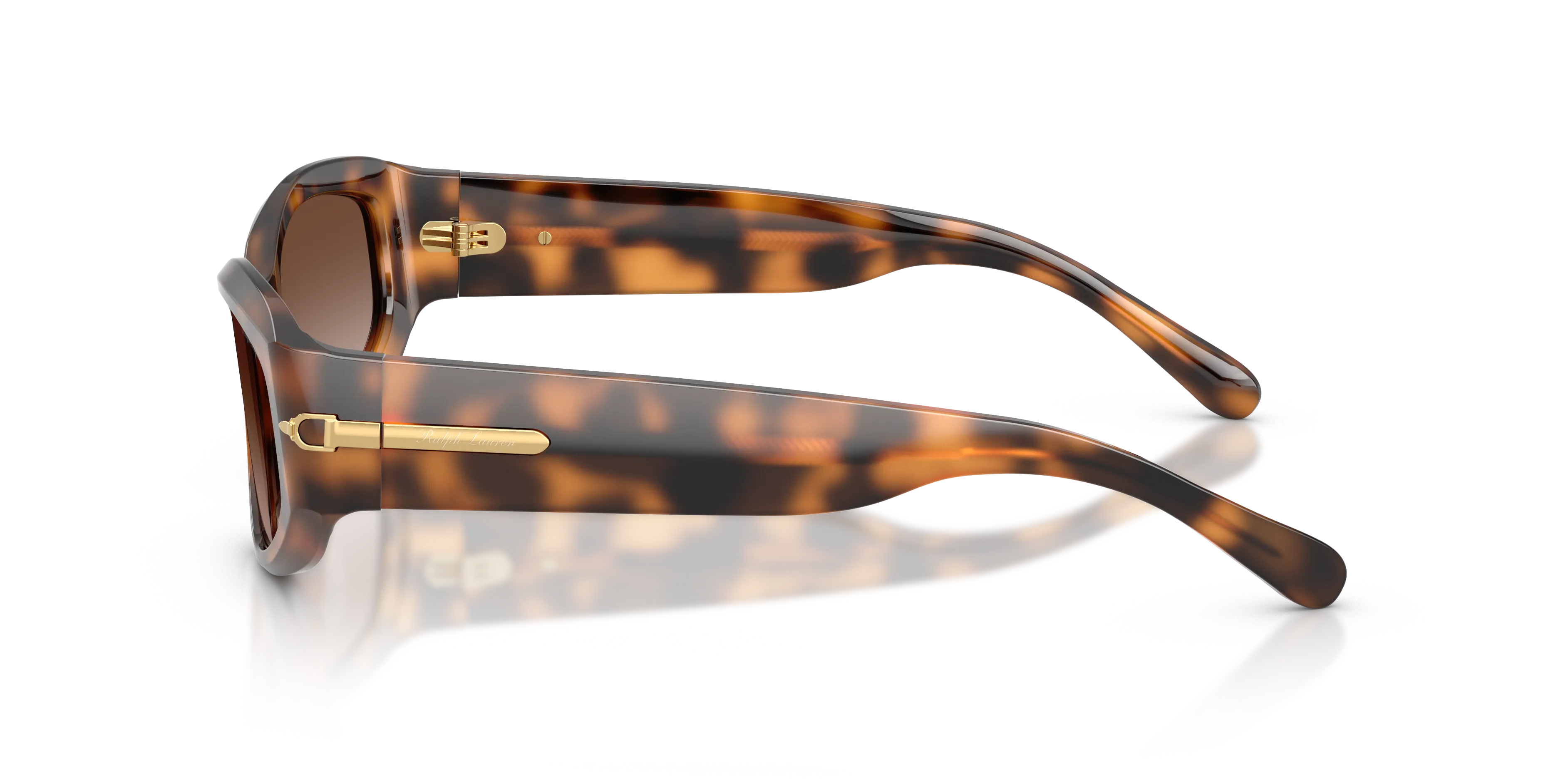 Ralph Lauren RL8243U 608913 Occhiali da sole Acetato Tartaruga Marrone Geometrica Normale Sfumato - immagine 4