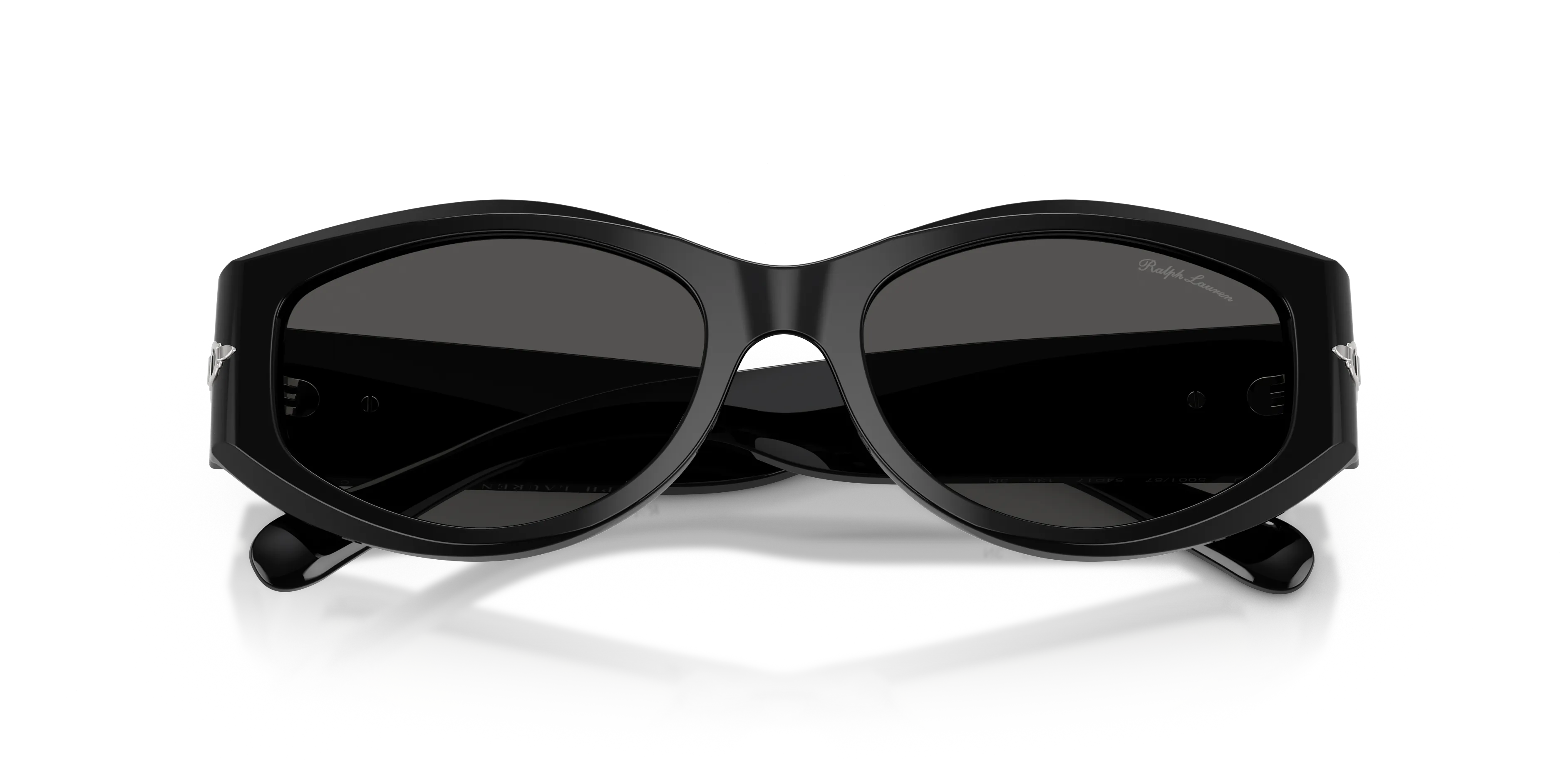 Ralph Lauren RL8243U 500187 Occhiali da sole Acetato Nero Grigio Geometrica Normale - immagine 2
