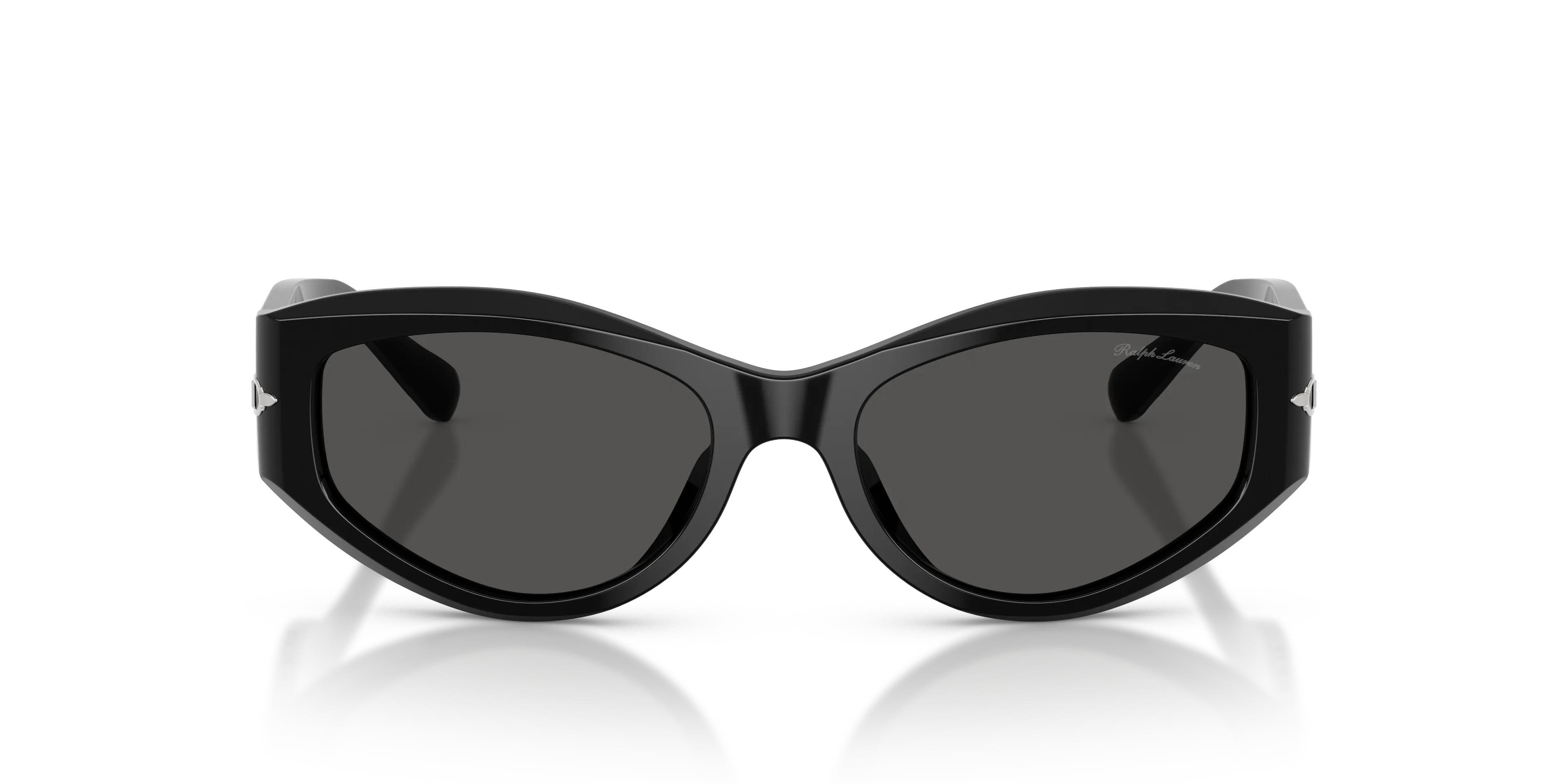 Ralph Lauren RL8243U 500187 Occhiali da sole Acetato Nero Grigio Geometrica Normale - immagine 3