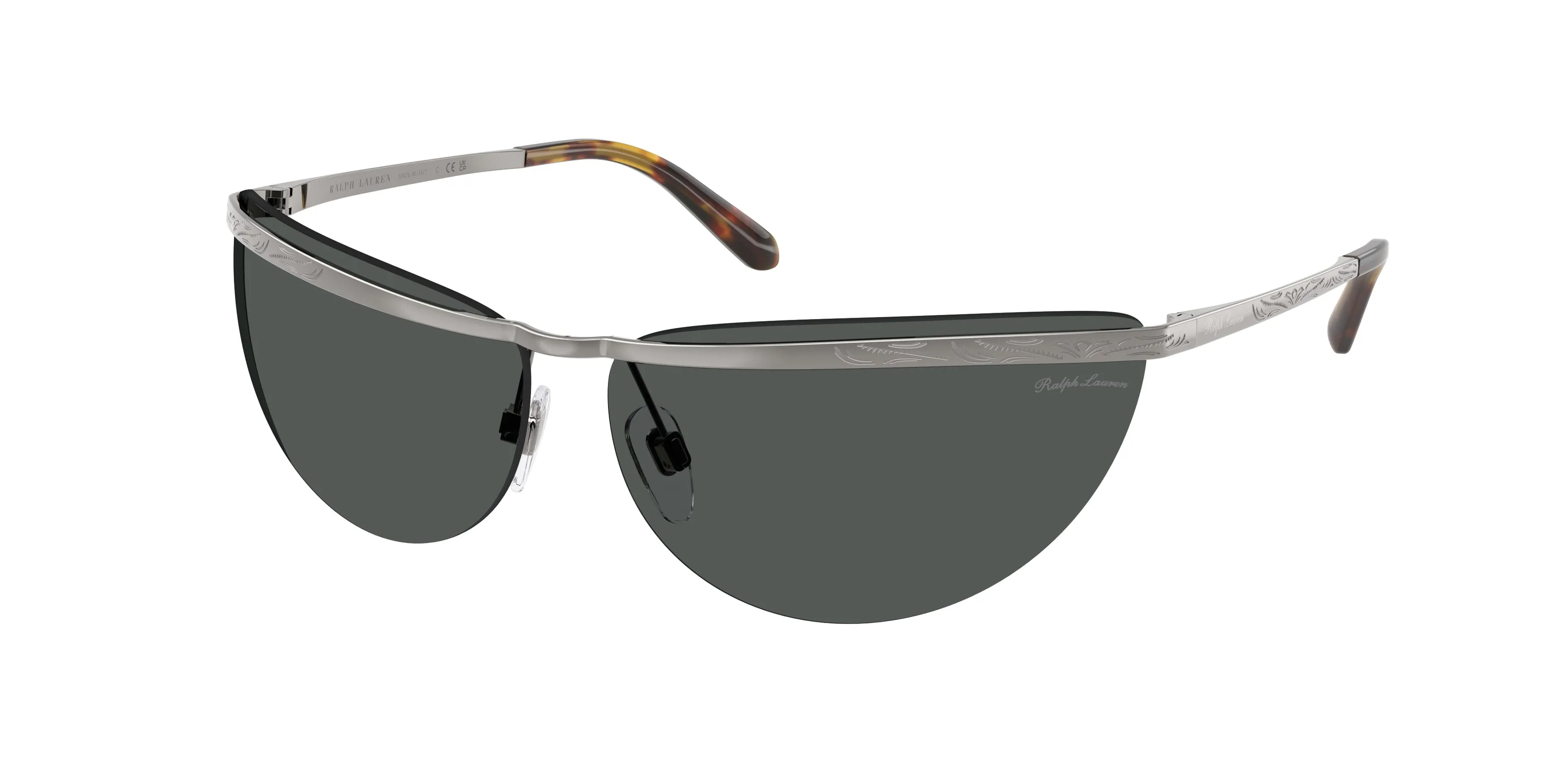 Ralph Lauren RL7097 900287 Occhiali da sole Metallo Grigio Grigio Geometrica Normale - immagine 1