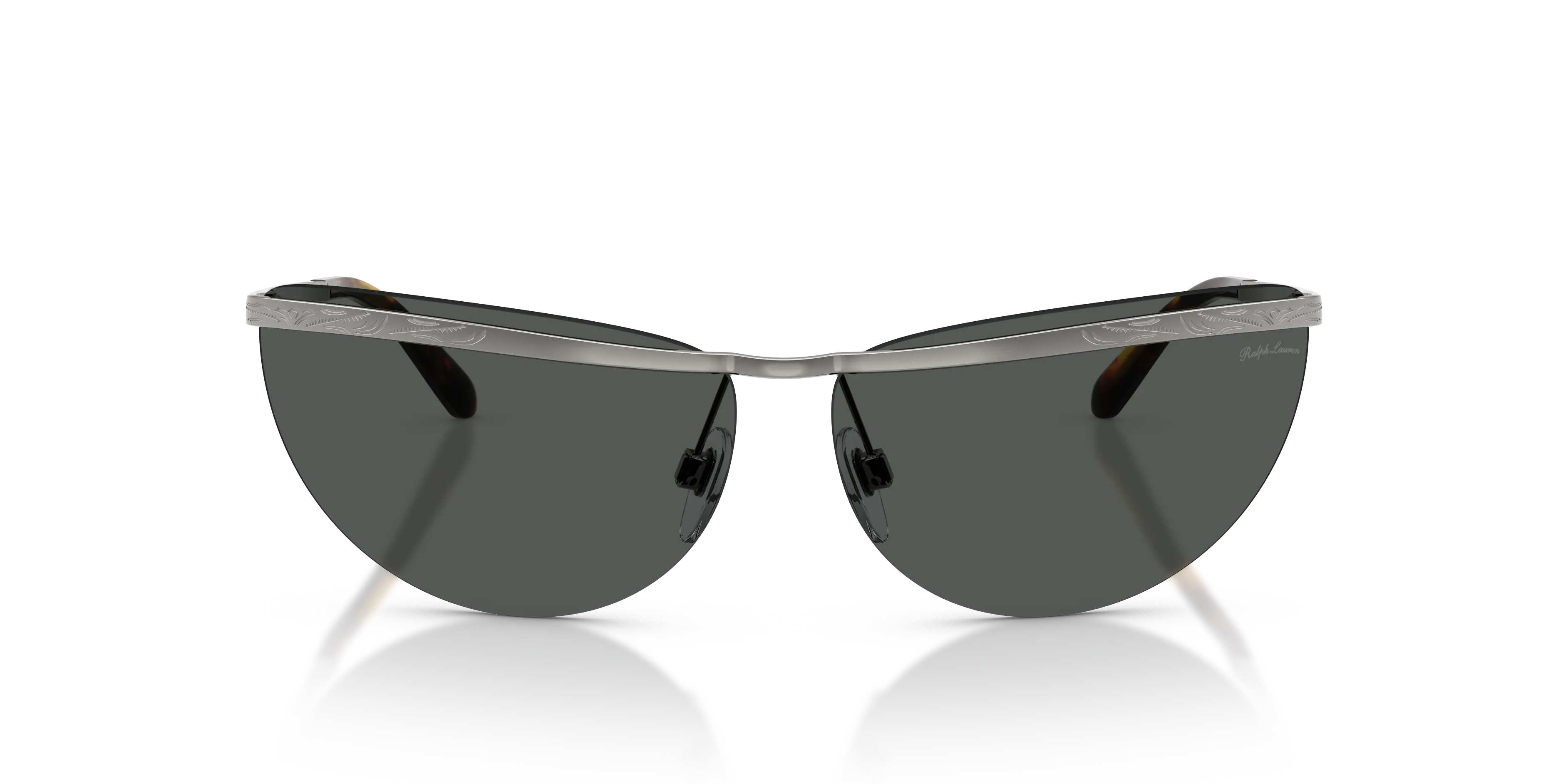 Ralph Lauren RL7097 900287 Occhiali da sole Metallo Grigio Grigio Geometrica Normale - immagine 3