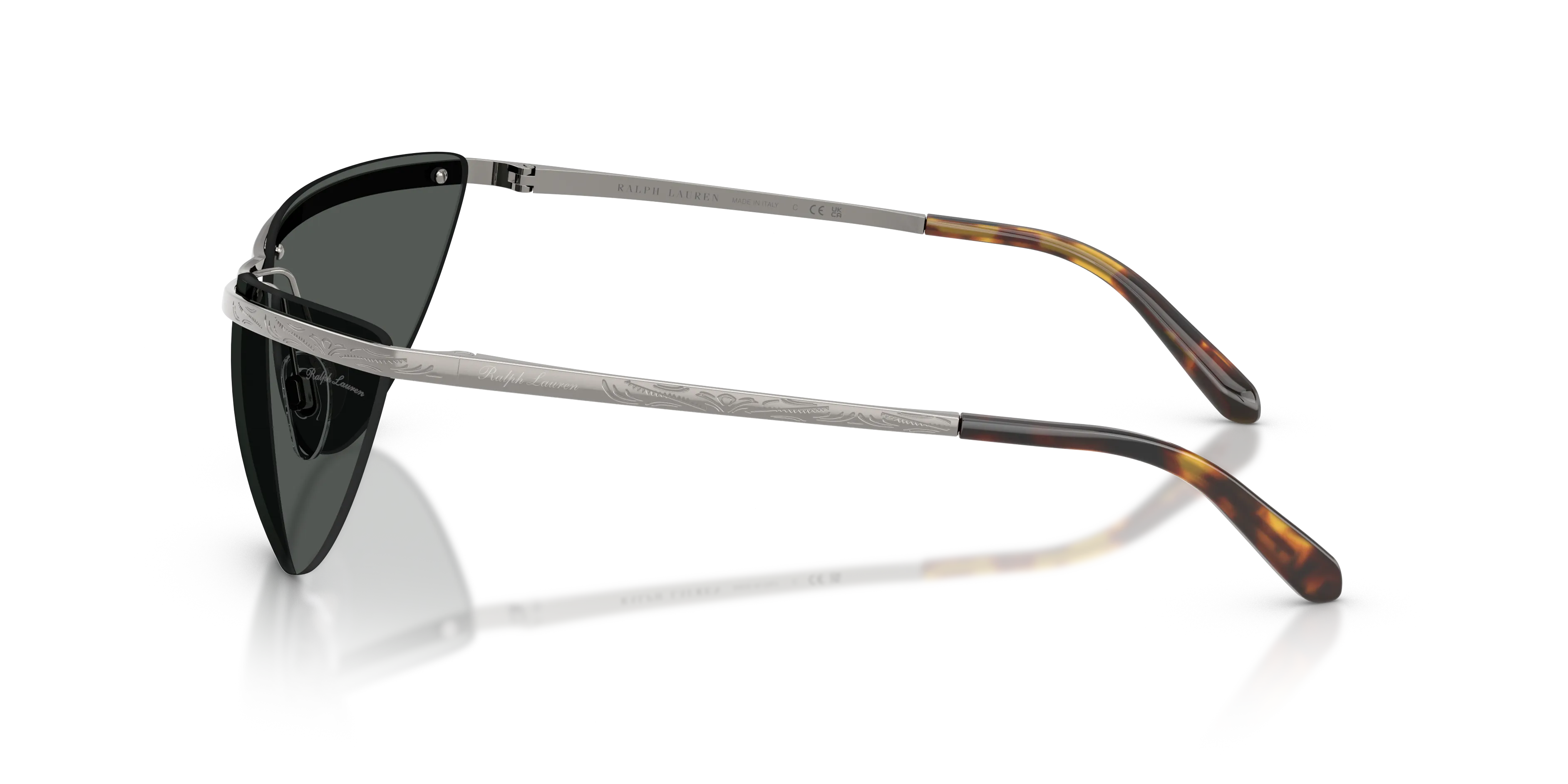 Ralph Lauren RL7097 900287 Occhiali da sole Metallo Grigio Grigio Geometrica Normale - immagine 4
