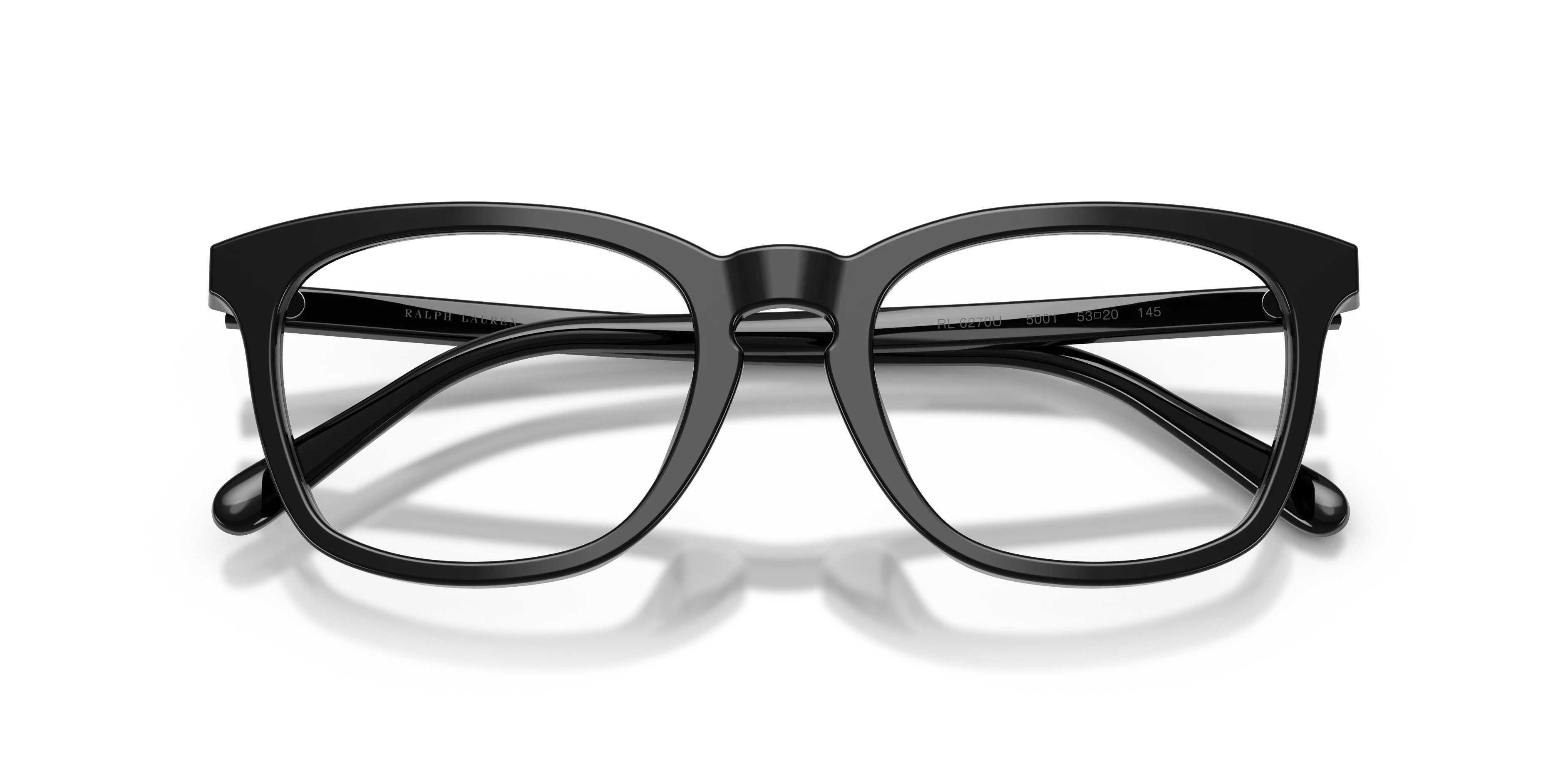 Ralph Lauren RL6270U 5001 Montature da vista Acetato Nero Trasparente Pillow Normale - immagine 2