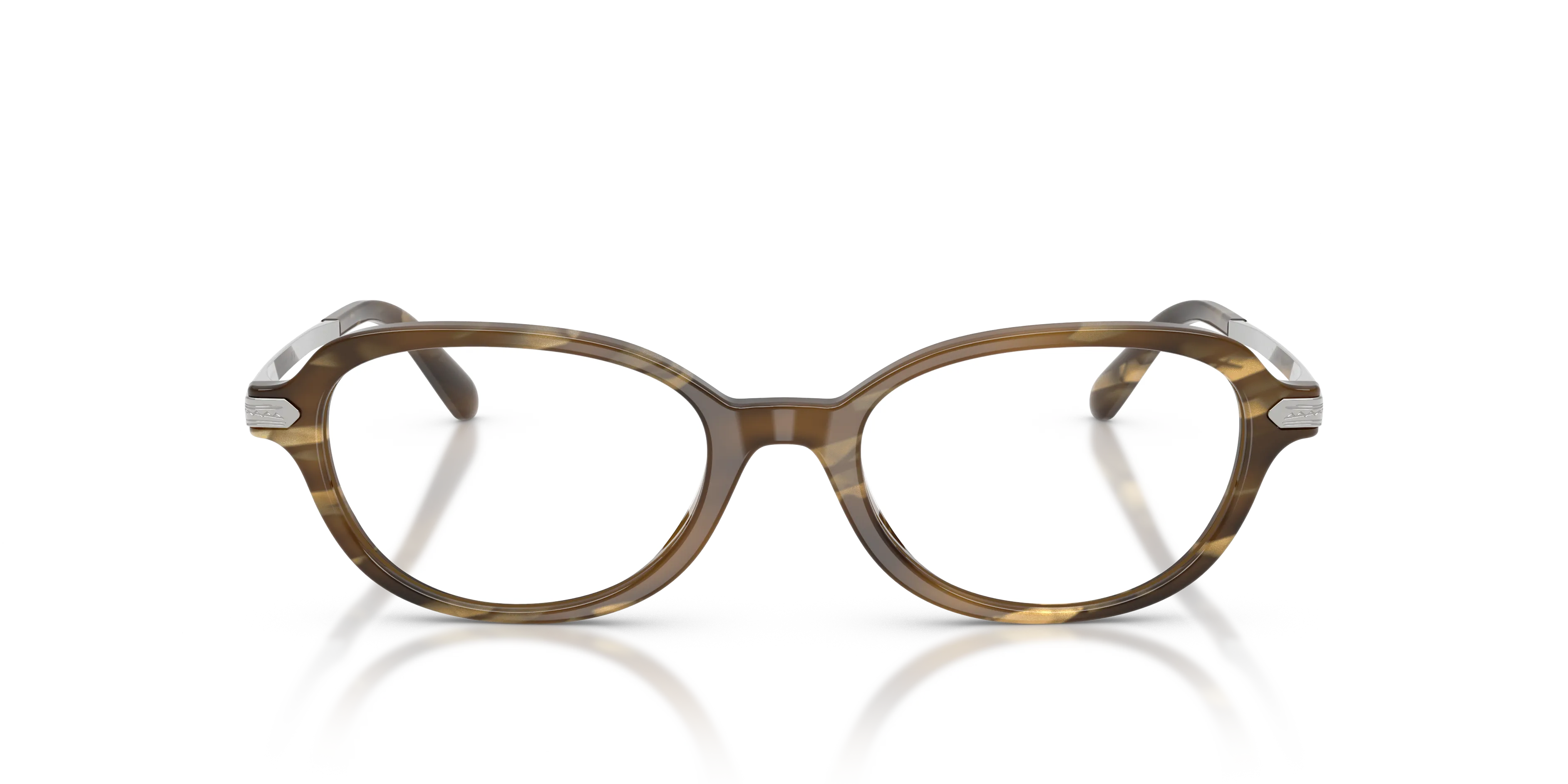 Ralph Lauren RL6269U 6378 Montature da vista Acetato Marrone Trasparente Rotonda Normale - immagine 3