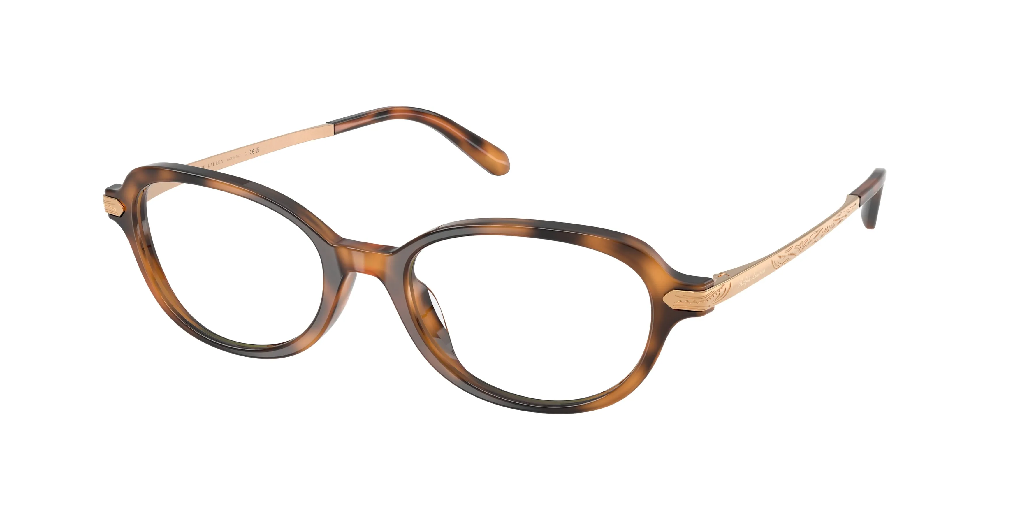 Ralph Lauren RL6269U 6089 Montature da vista Acetato Tartaruga Trasparente Rotonda Normale - immagine 1
