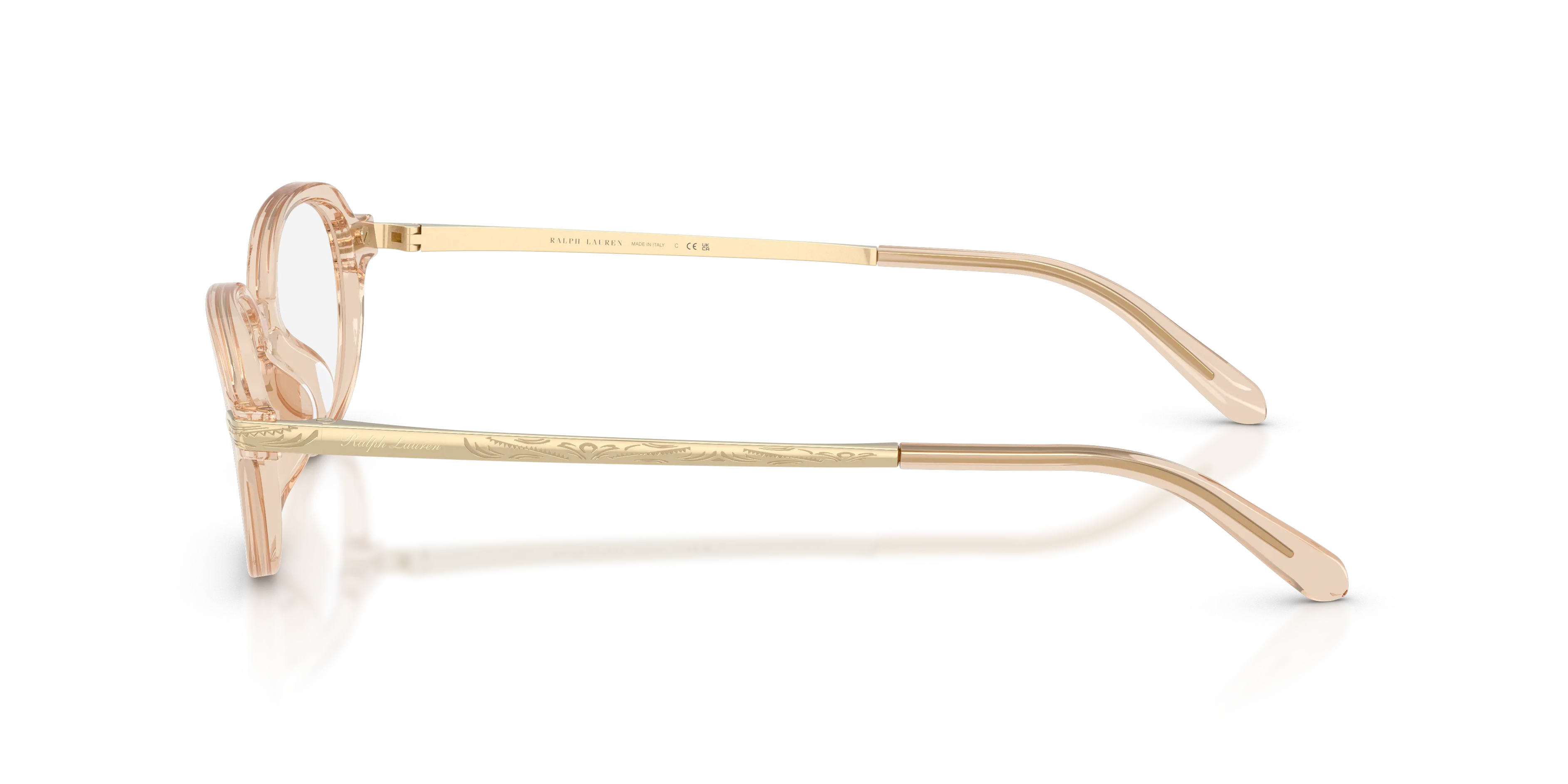 Ralph Lauren RL6269U 6062 Montature da vista Acetato Marrone Trasparente Rotonda Normale - immagine 4