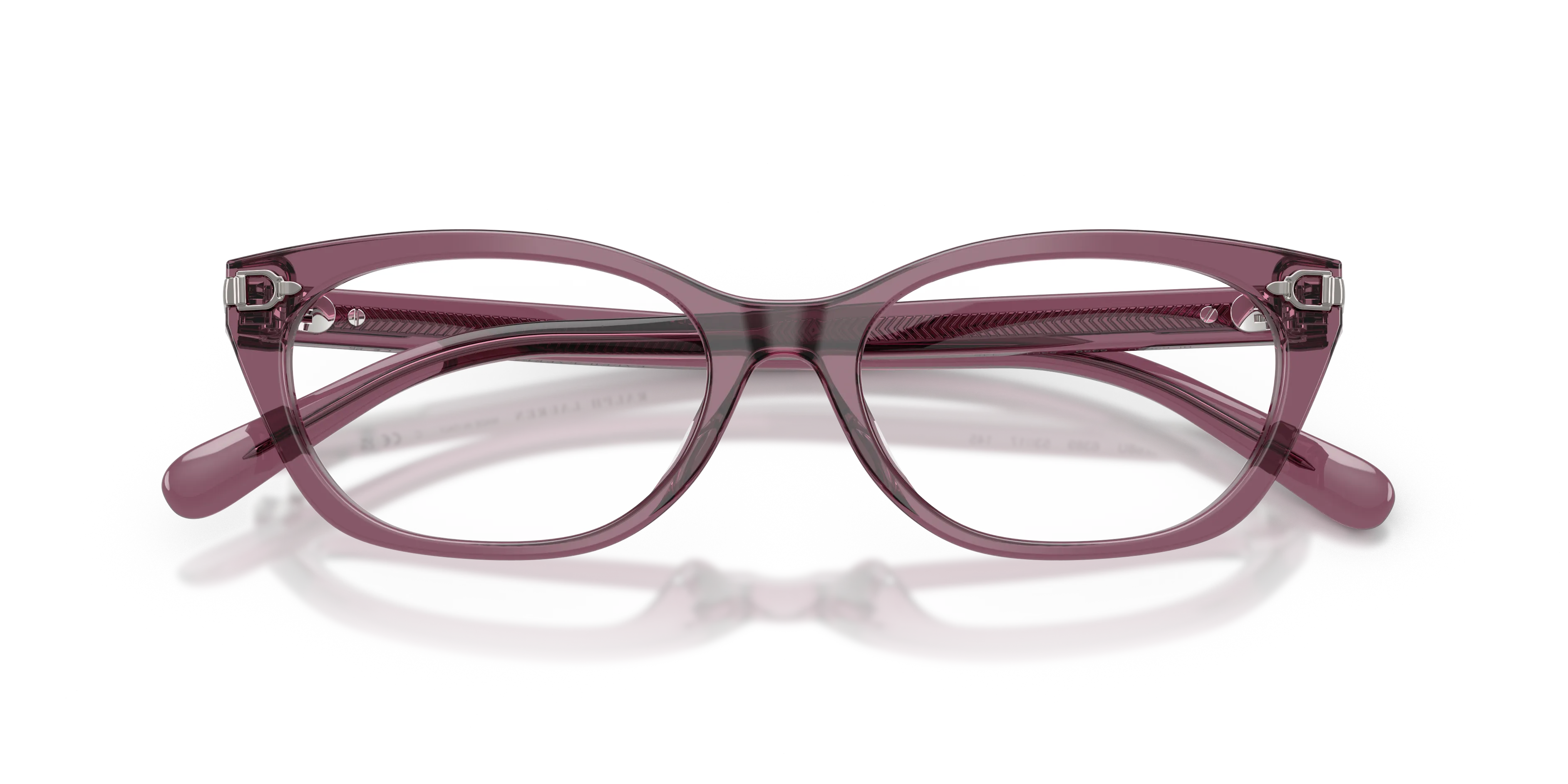 Ralph Lauren RL6268U 6389 Montature da vista Acetato Viola Trasparente Cat Eye Normale - immagine 2