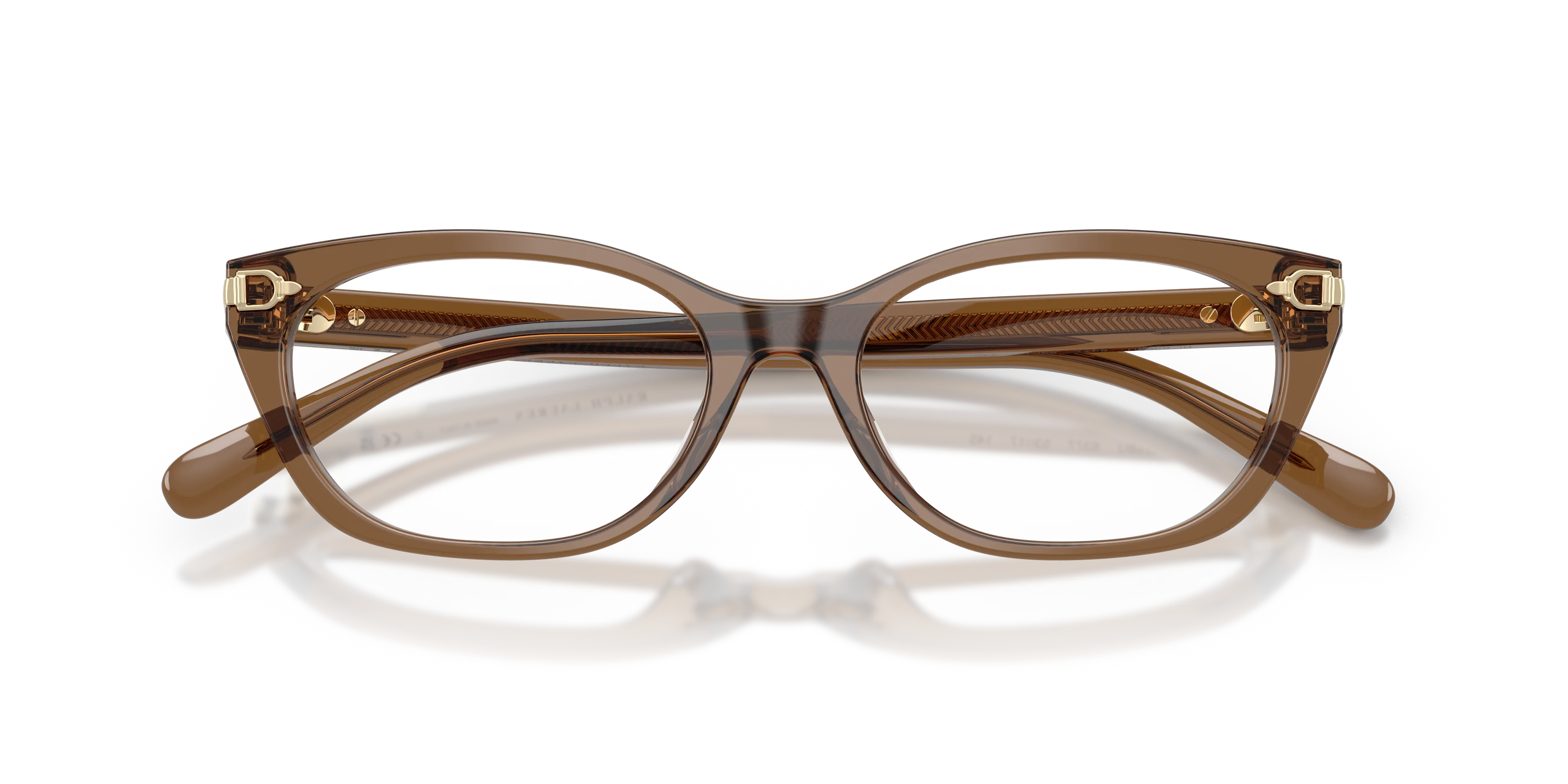 Ralph Lauren RL6268U 6377 Montature da vista Acetato Marrone Trasparente Cat Eye Normale - immagine 2