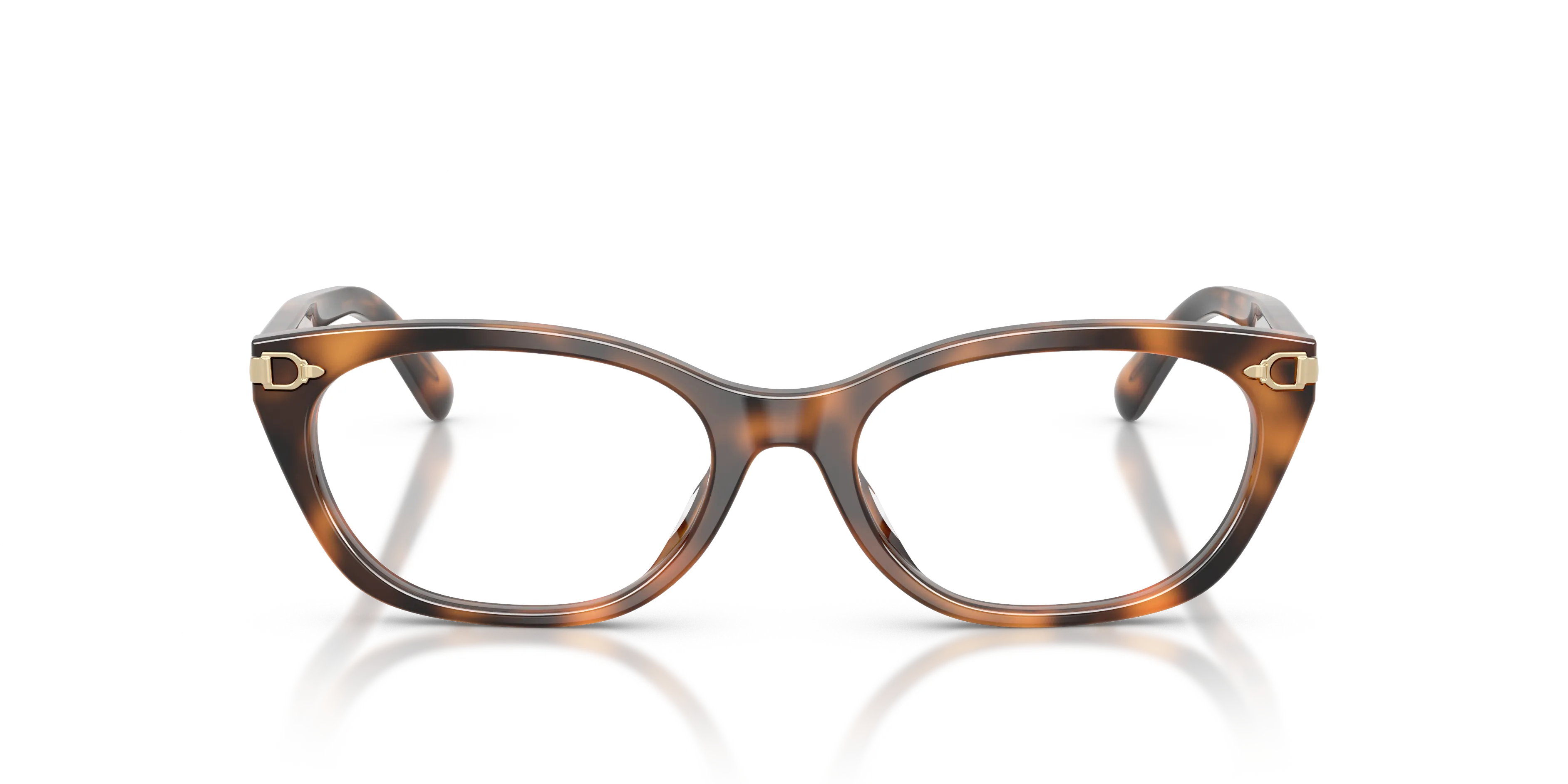 Ralph Lauren RL6268U 6089 Montature da vista Acetato Tartaruga Trasparente Cat Eye Normale - immagine 3