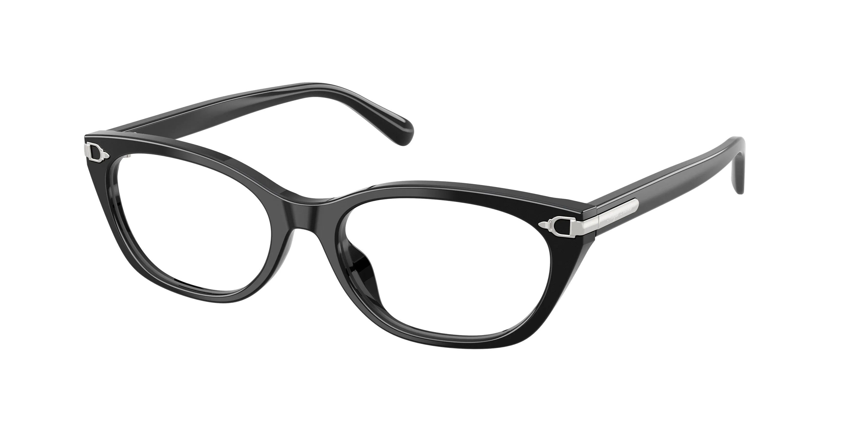 Ralph Lauren RL6268U 5001 Montature da vista Acetato Nero Trasparente Cat Eye Normale - immagine 1