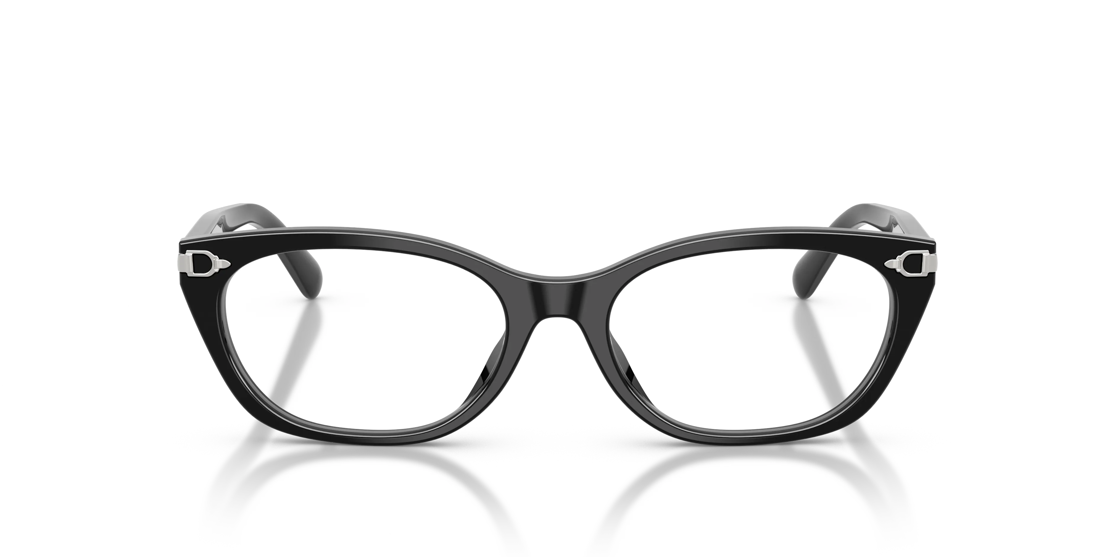 Ralph Lauren RL6268U 5001 Montature da vista Acetato Nero Trasparente Cat Eye Normale - immagine 3