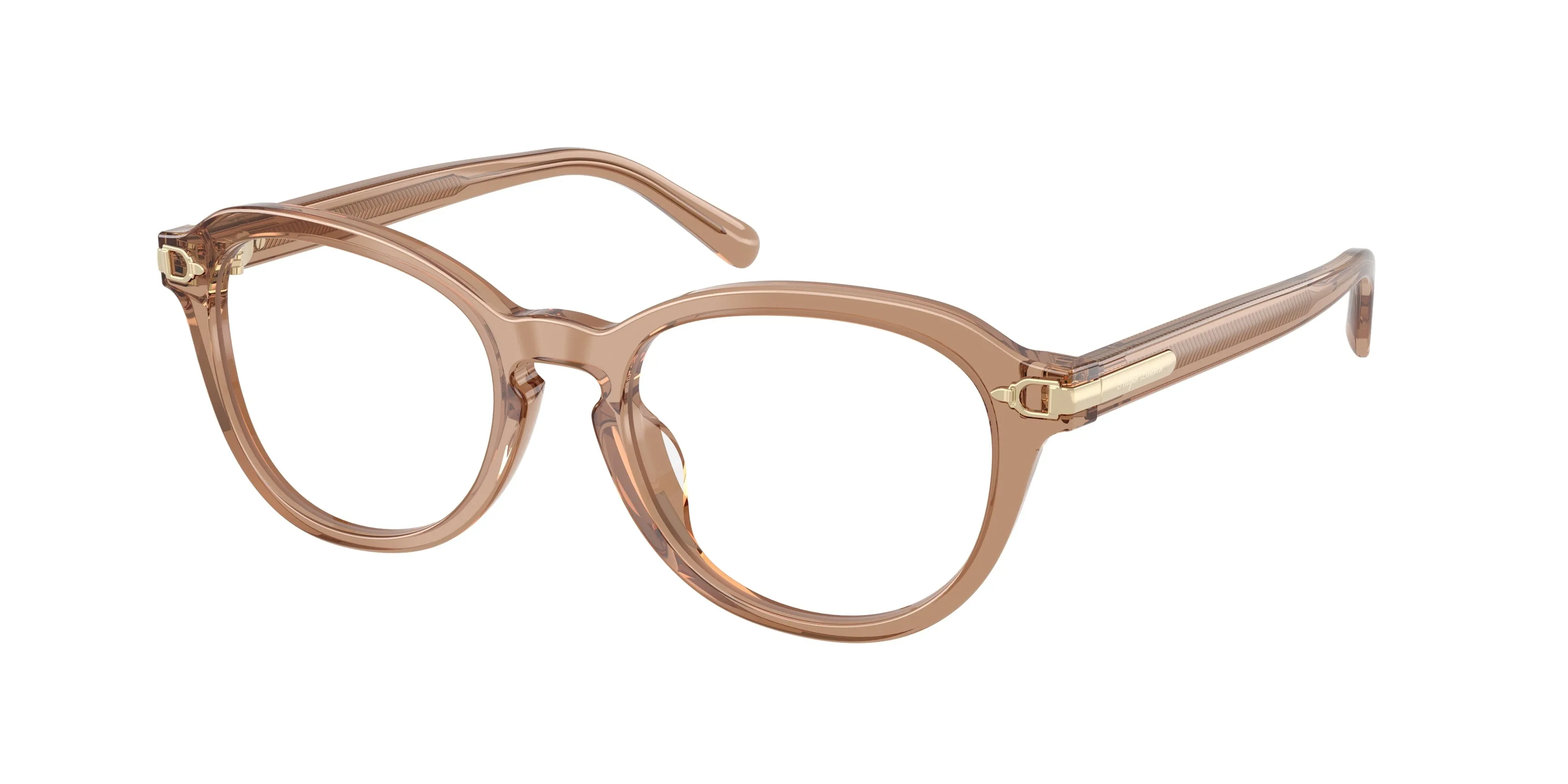 Ralph Lauren RL6267U 6377 Montature da vista Acetato Marrone Trasparente Rotonda Normale - immagine 1