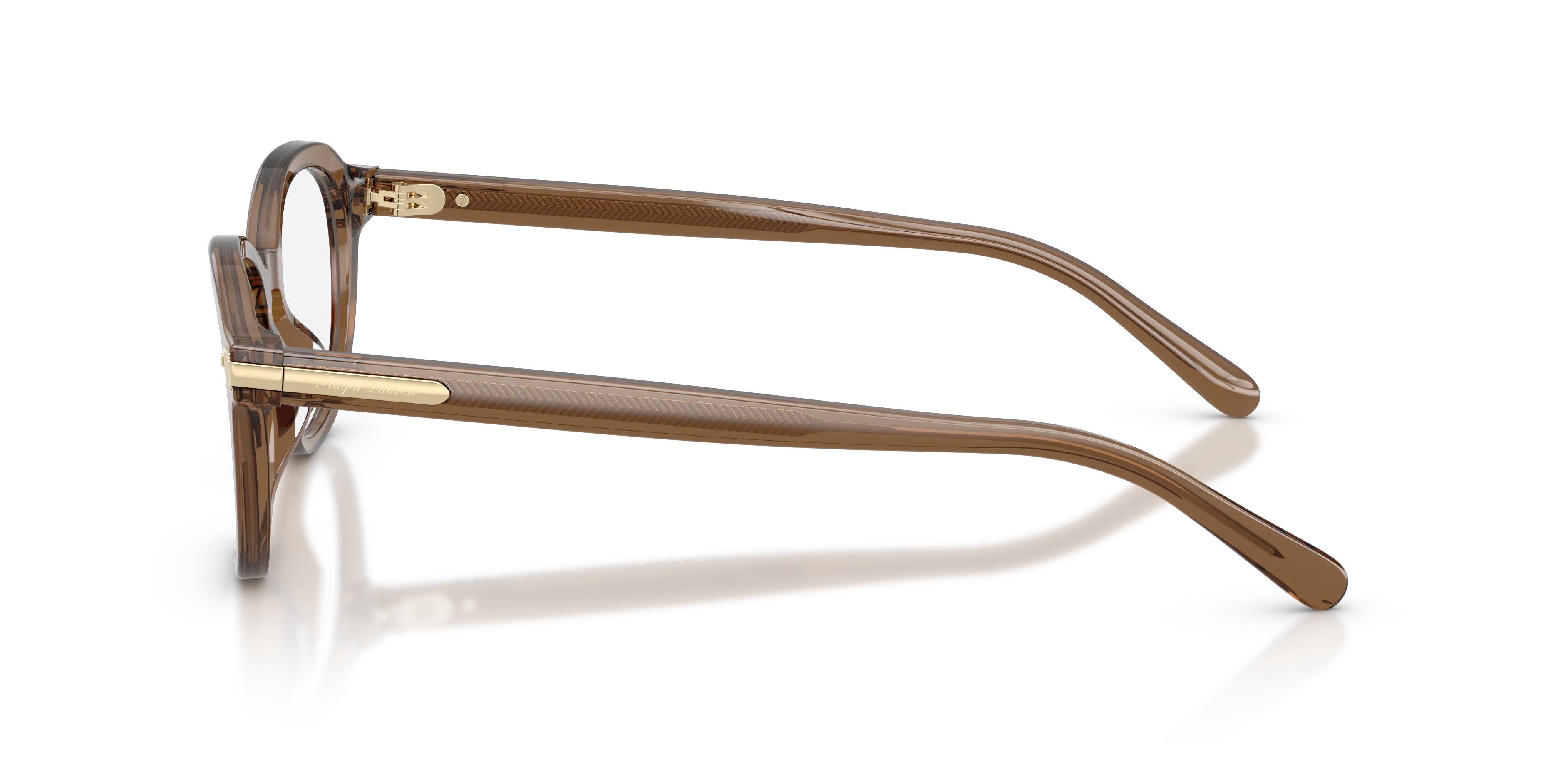 Ralph Lauren RL6267U 6377 Montature da vista Acetato Marrone Trasparente Rotonda Normale - immagine 4