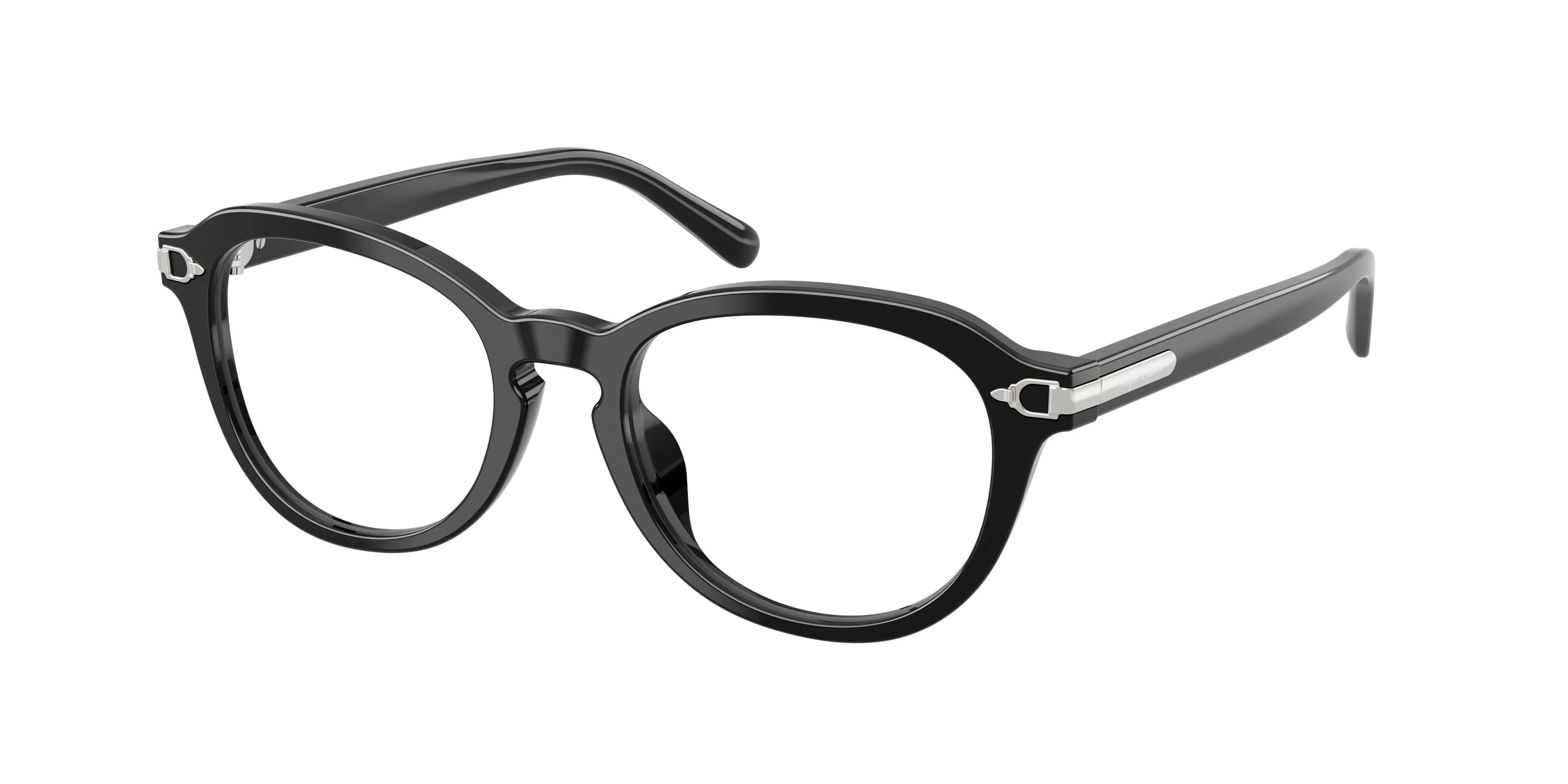 Ralph Lauren RL6267U 5001 Montature da vista Acetato Nero Trasparente Rotonda Normale - immagine 1