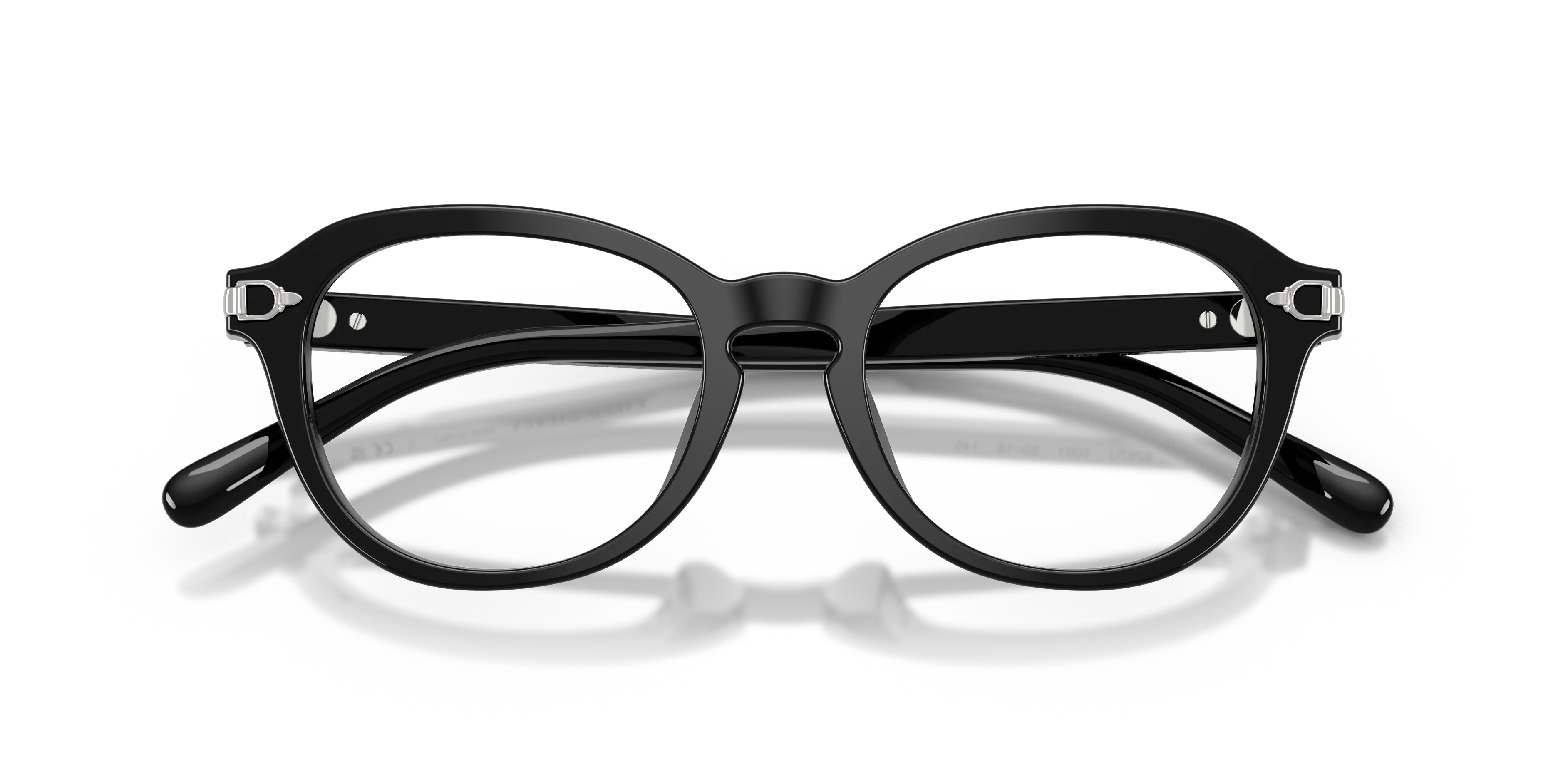Ralph Lauren RL6267U 5001 Montature da vista Acetato Nero Trasparente Rotonda Normale - immagine 2