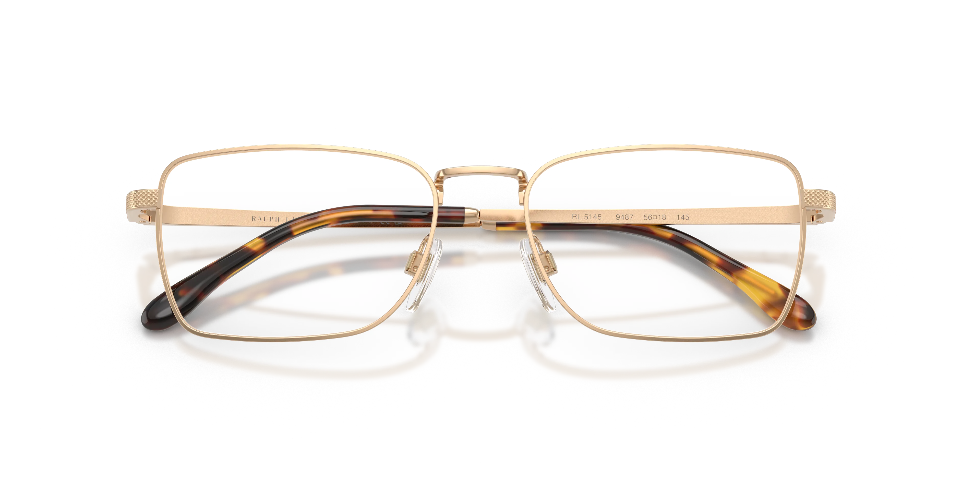 Ralph Lauren RL5145 9487 Montature da vista Acciaio Oro Trasparente Squadrata Normale - immagine 2