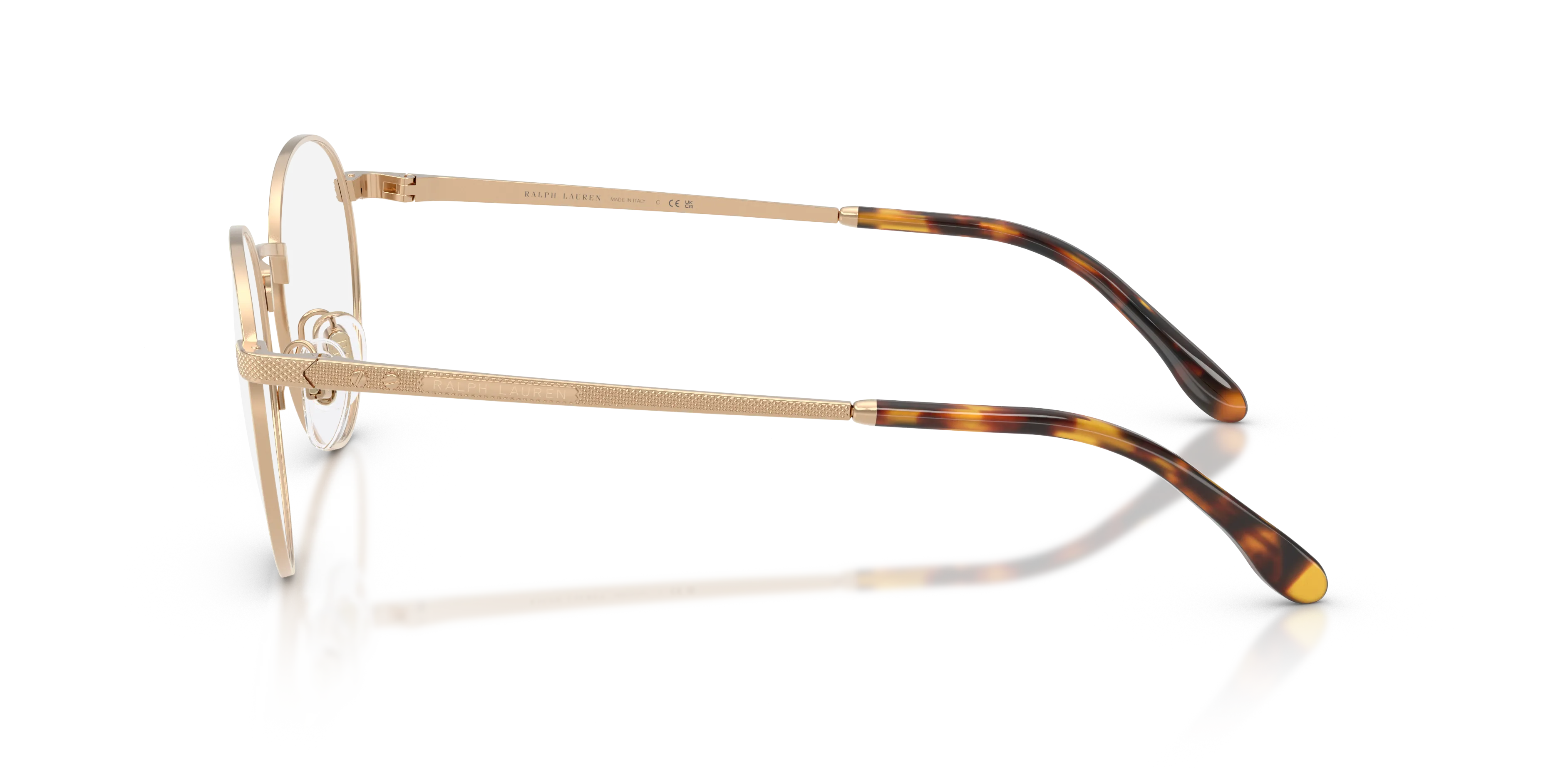 Ralph Lauren RL5143 9487 Montature da vista Acciaio Oro Trasparente Rotonda Normale - immagine 4