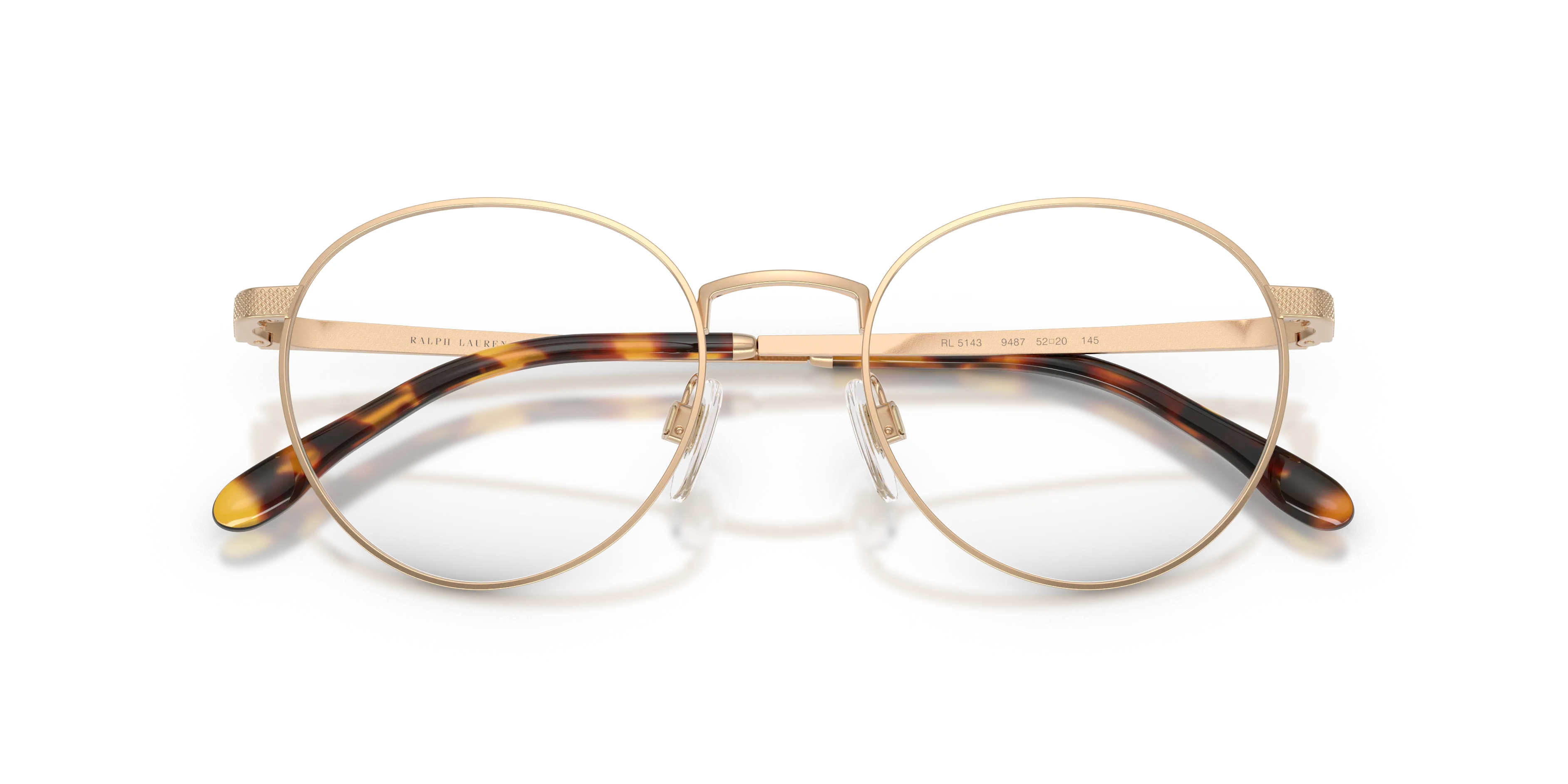 Ralph Lauren RL5143 9487 Montature da vista Acciaio Oro Trasparente Rotonda Normale - immagine 2