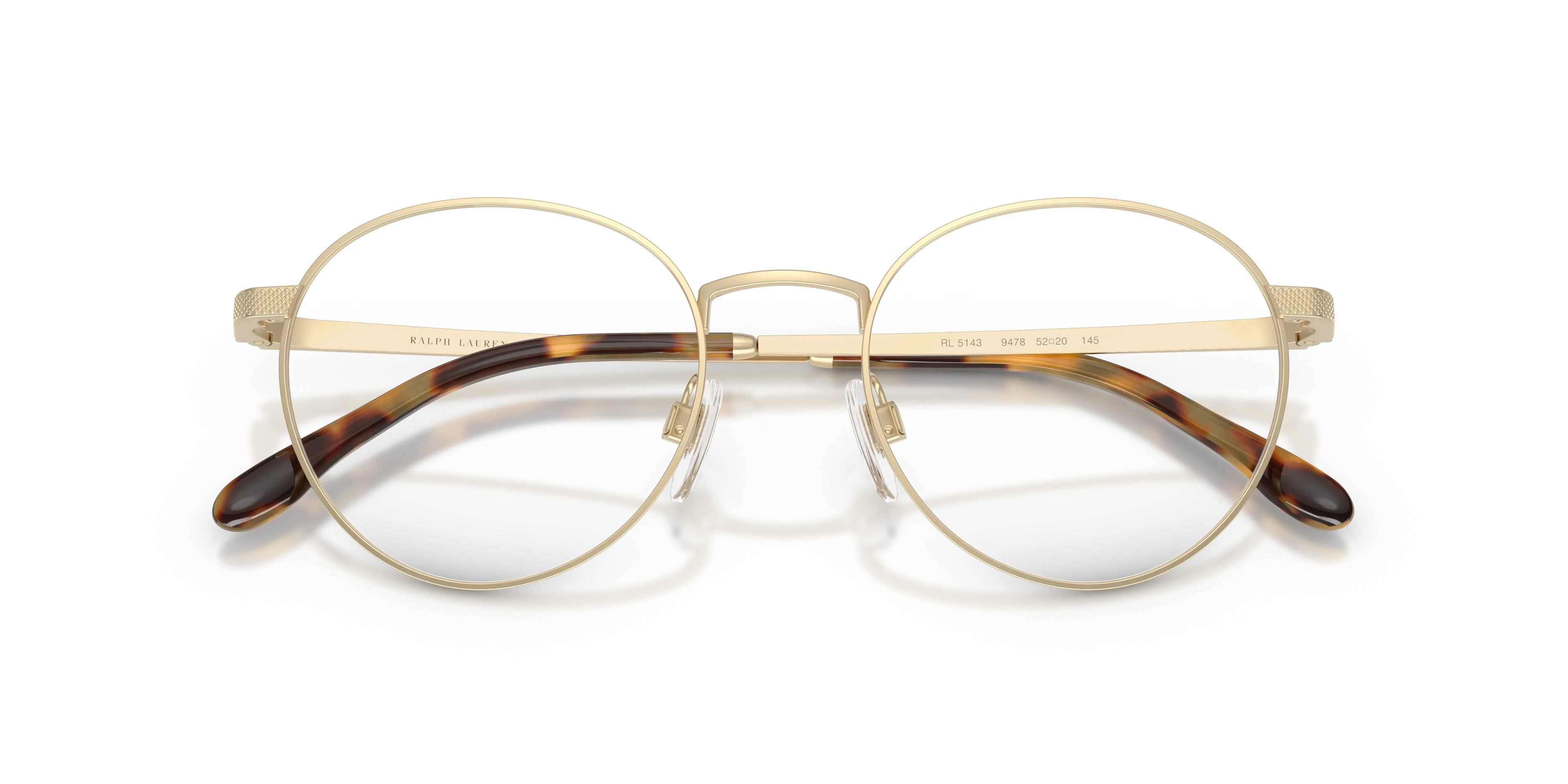 Ralph Lauren RL5143 9478 Montature da vista Acciaio Oro Trasparente Rotonda Normale - immagine 2