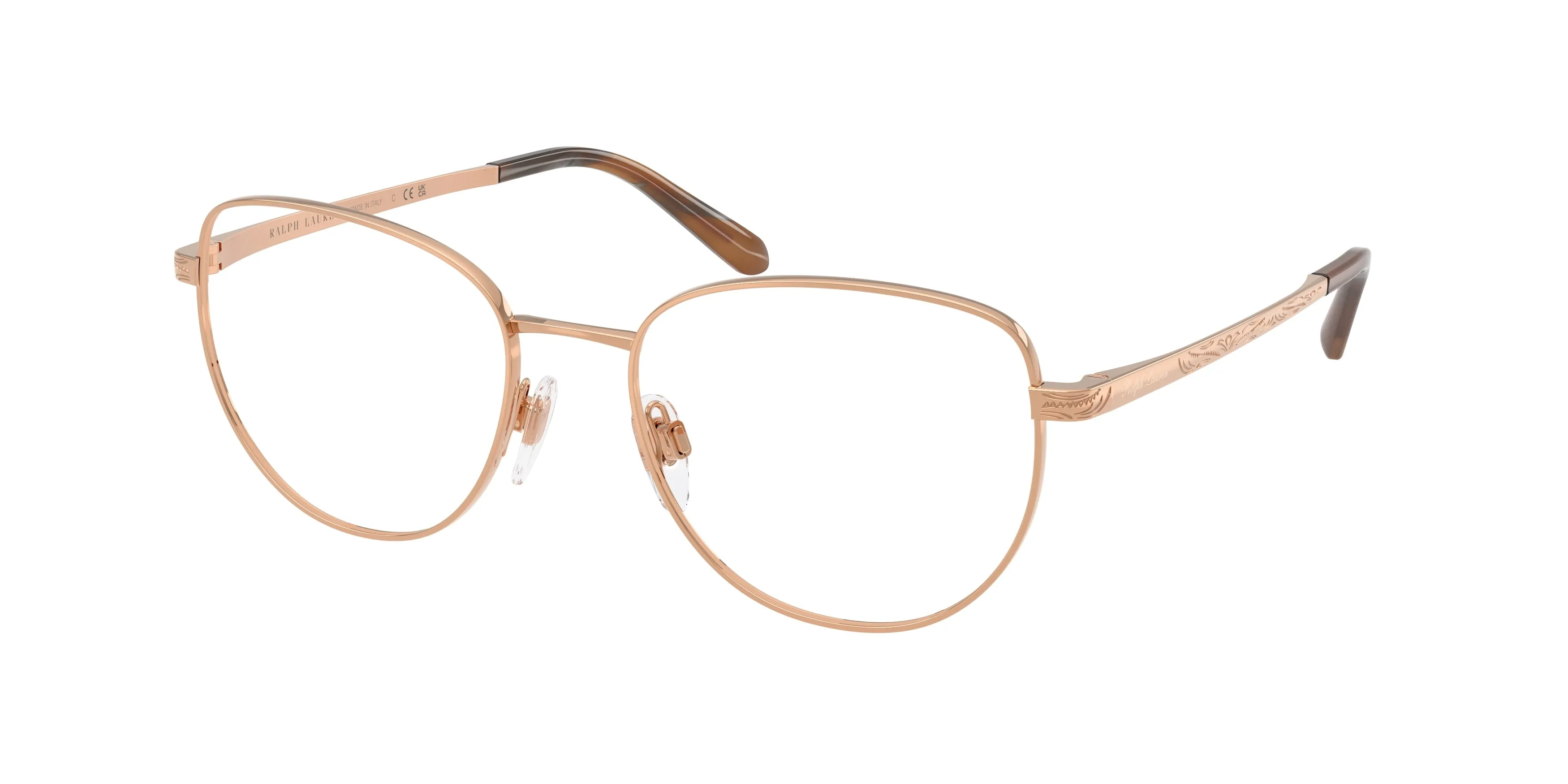 Ralph Lauren RL5141 9329 Montature da vista Metallo Rosa Trasparente Rotonda Normale - immagine 1