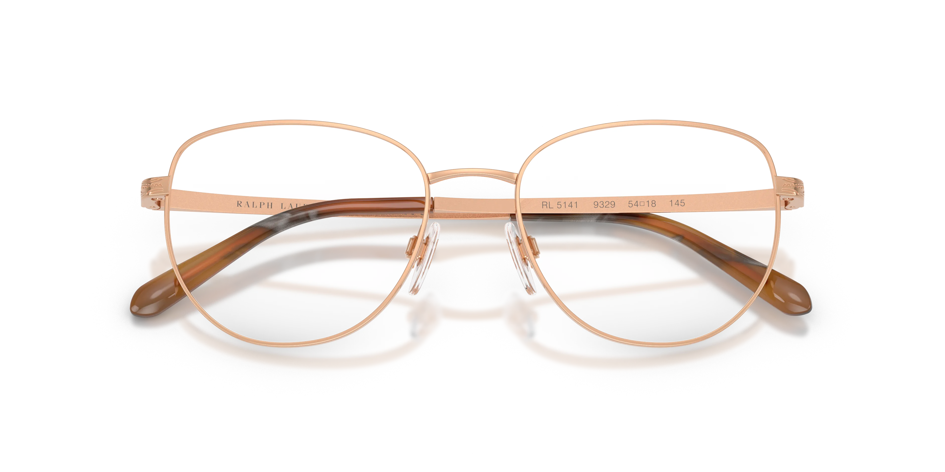 Ralph Lauren RL5141 9329 Montature da vista Metallo Rosa Trasparente Rotonda Normale - immagine 2