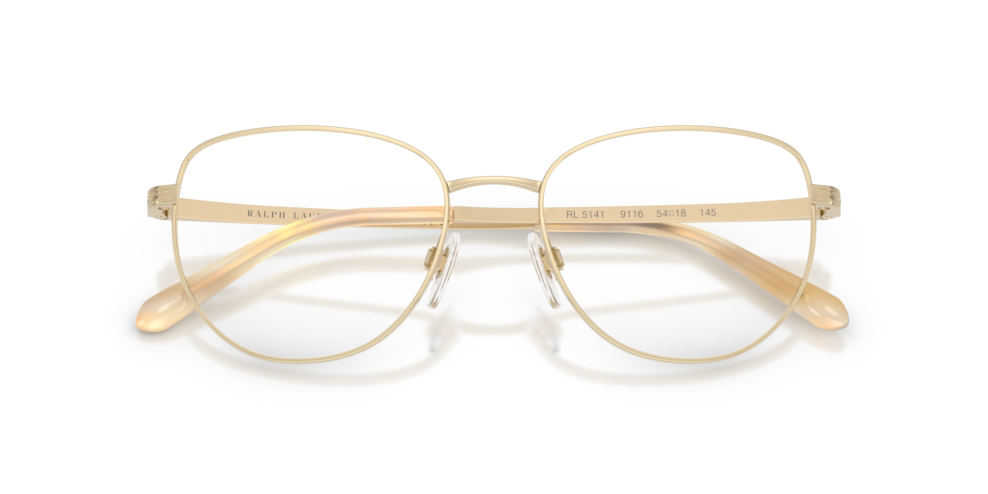 Ralph Lauren RL5141 9116 Montature da vista Metallo Oro Trasparente Rotonda Normale - immagine 2