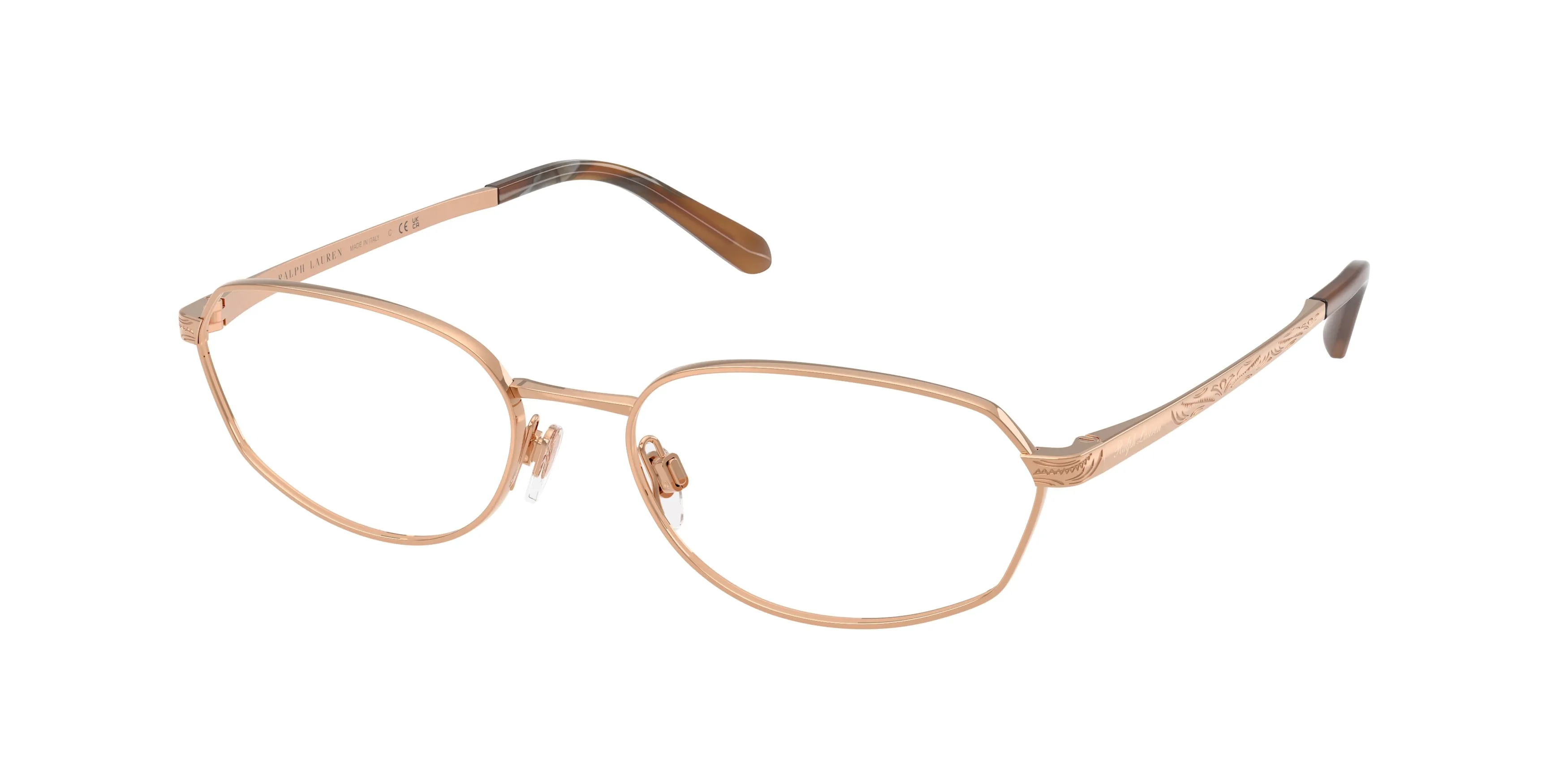 Ralph Lauren RL5140 9329 Montature da vista Metallo Rosa Trasparente Geometrica Normale - immagine 1