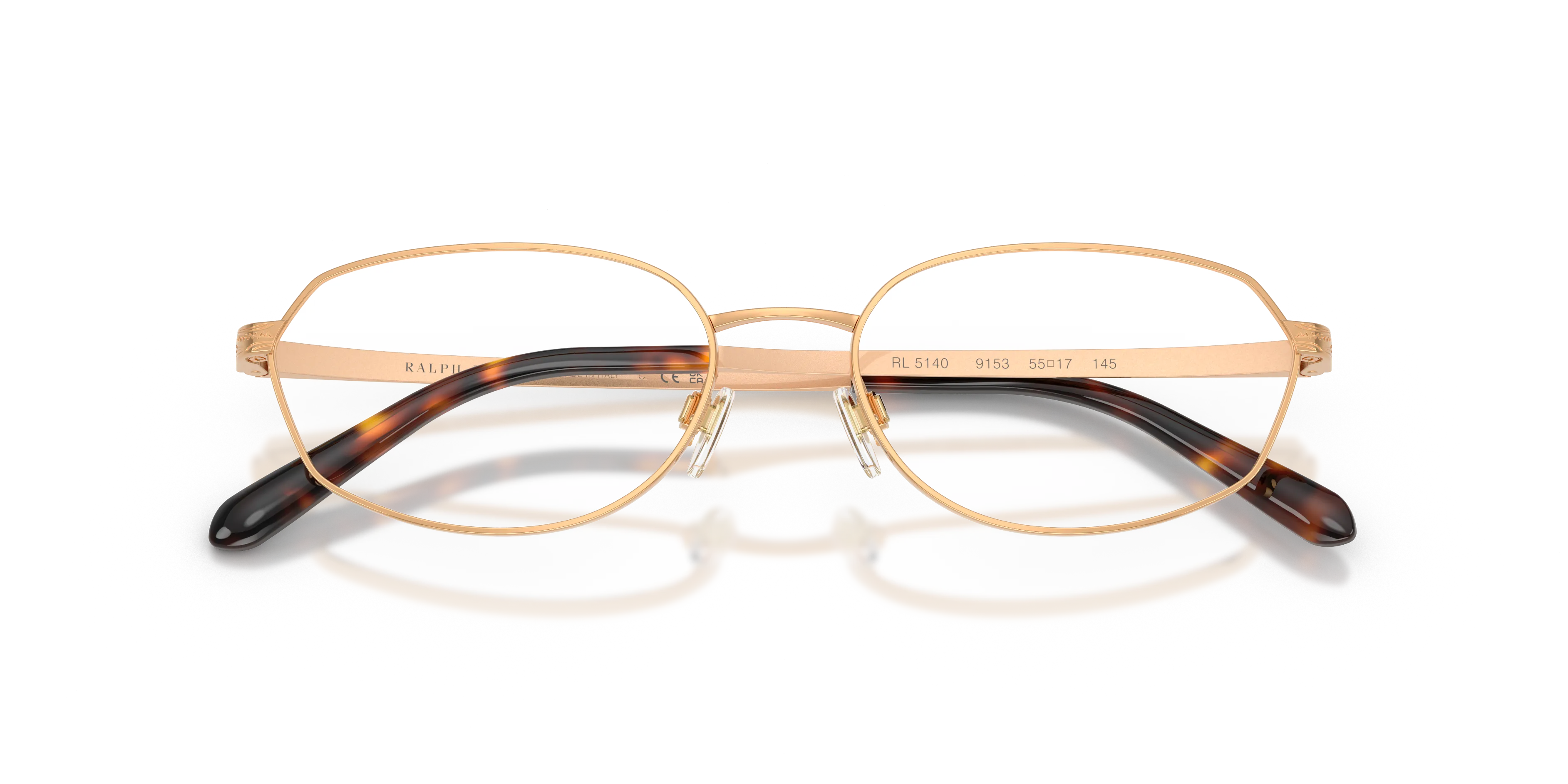 Ralph Lauren RL5140 9153 Montature da vista Metallo Oro Trasparente Geometrica Normale - immagine 2